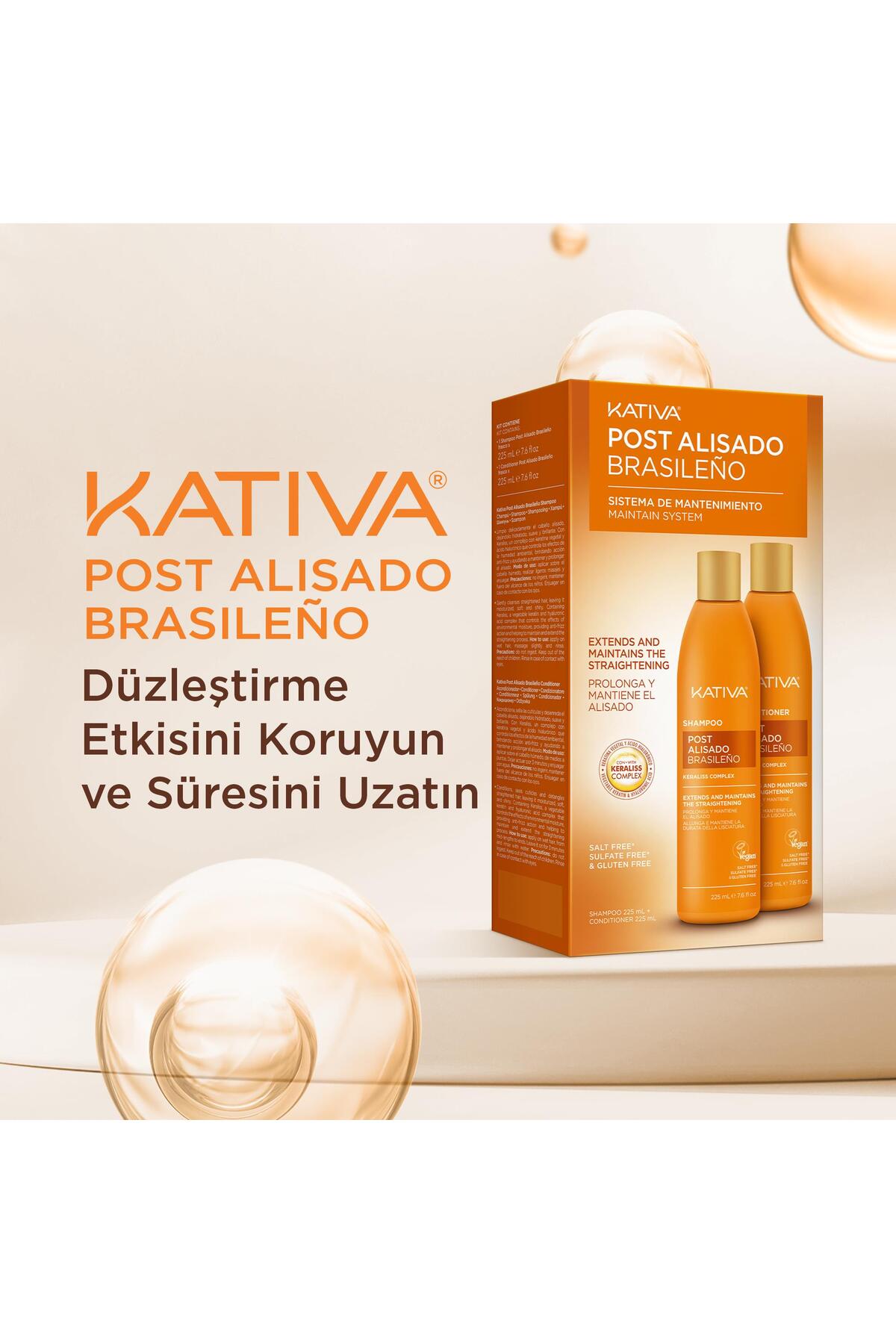 Saç Düzleştirme Etkili Şampuan Ve Saç Kremi 2'li Set — IT.KV.0012 — تصویر 3 از 5