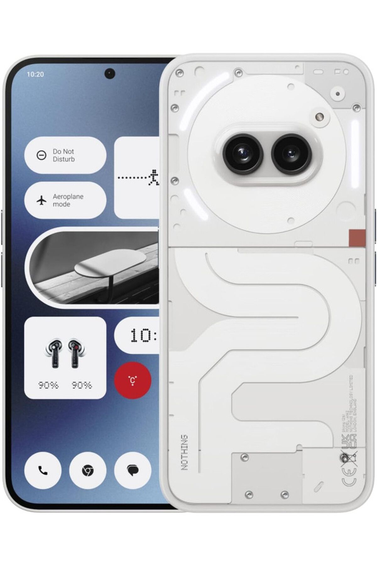 NOTHING-Phone 2A 5G Dual SIM Milk 12GB RAM 256GB With CMF Buds And Charger - Middle East Version 3