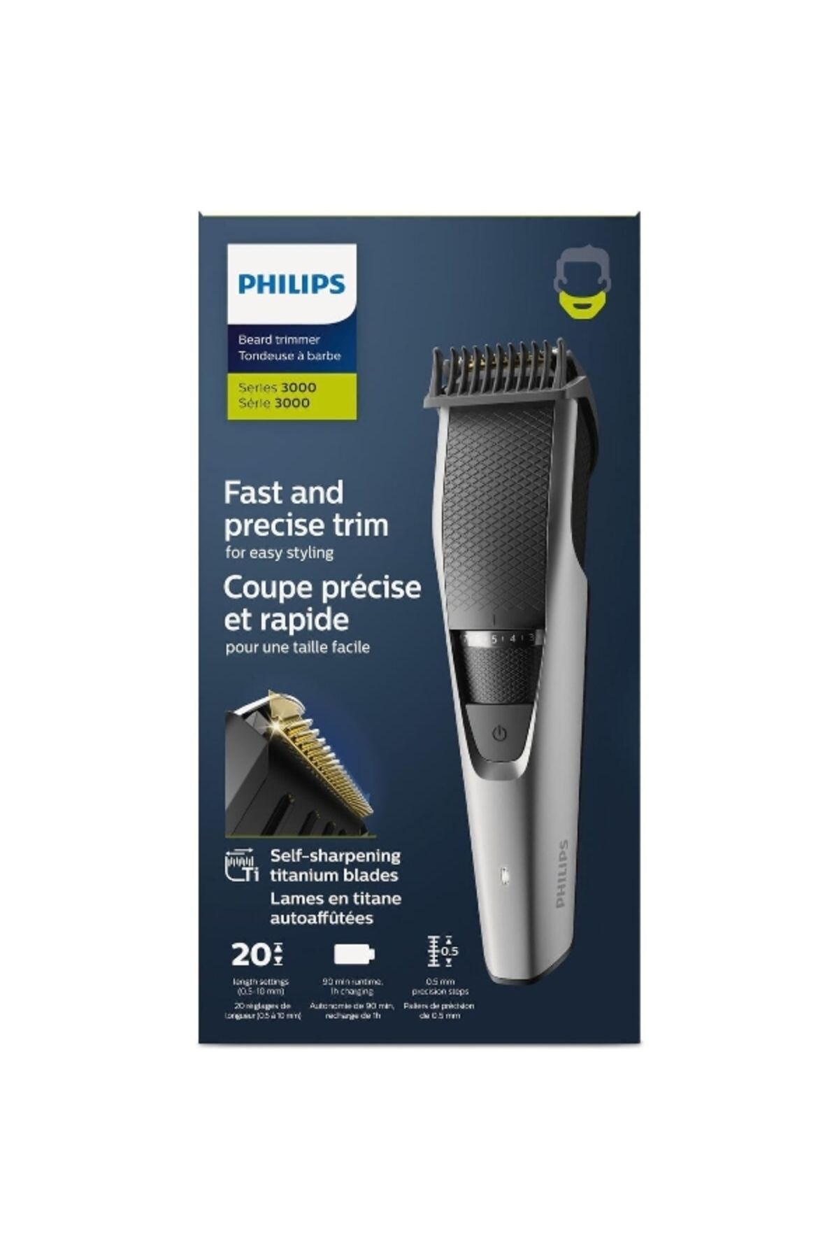 Philips-3000 Series Trimmer with Hair Lift and Trim Comb BT3232/15 5