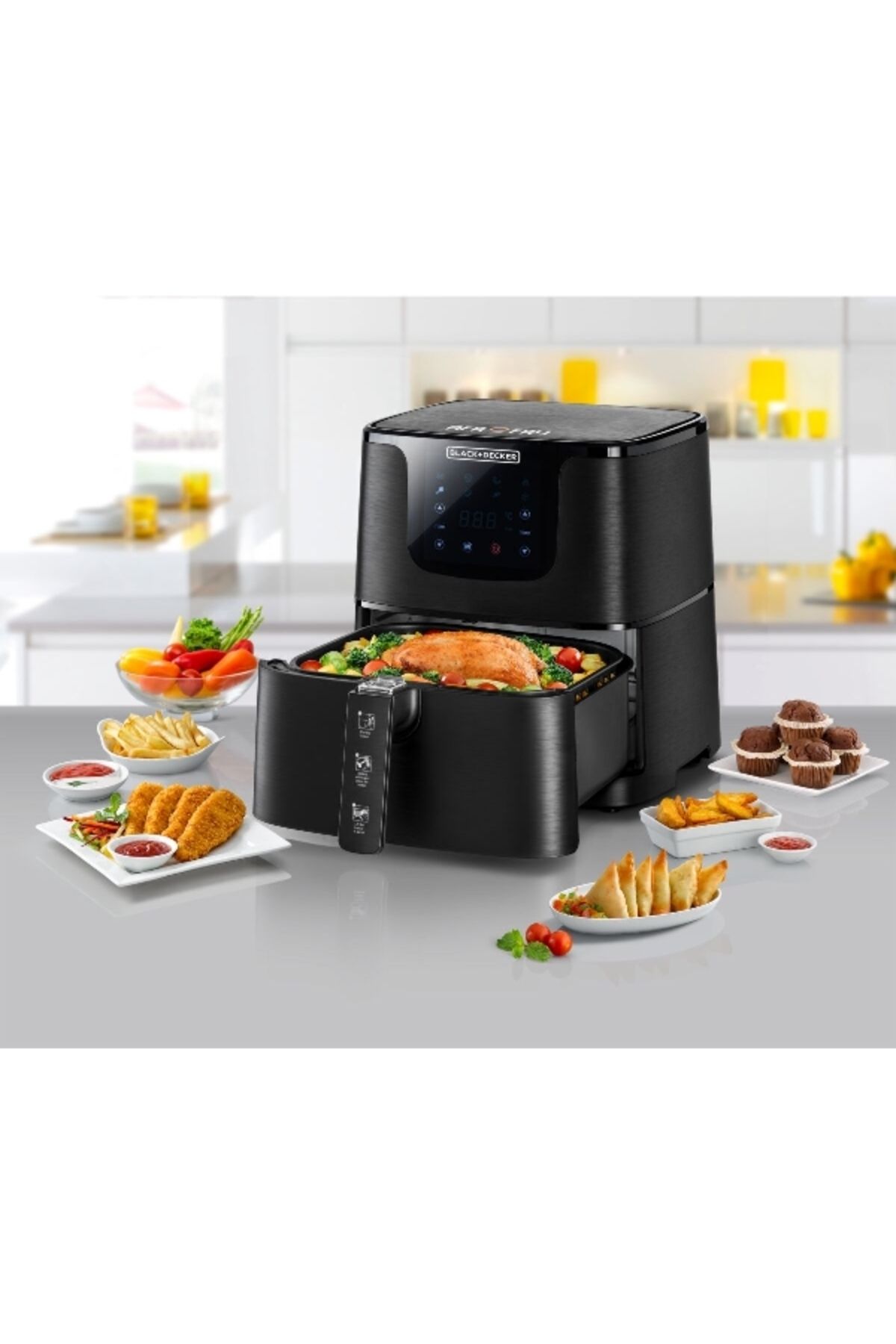 Black&Decker-1700W Digital Air Fryer 5.8 Liter AF700-B5 1