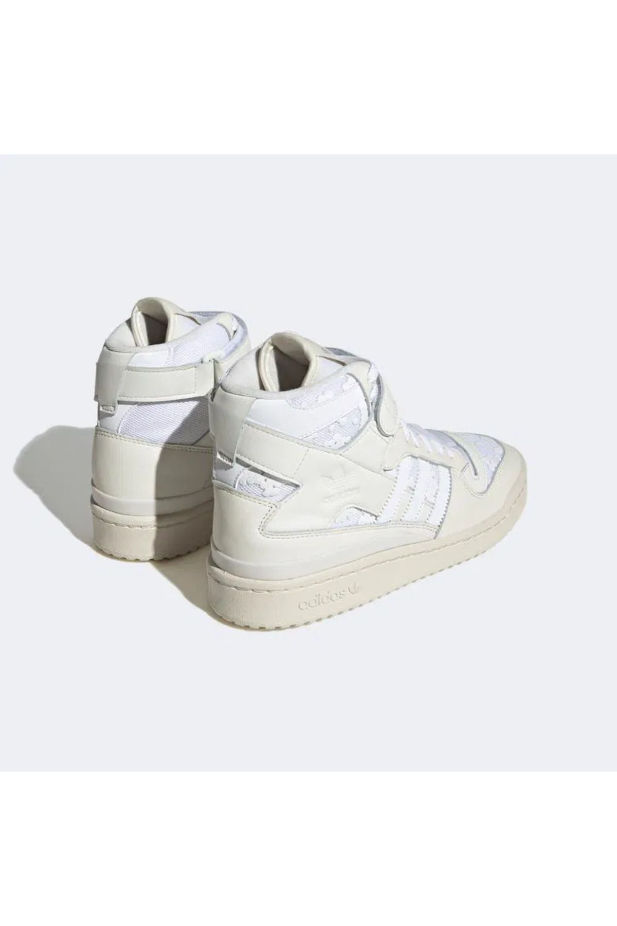 adidas-Women's Cream Sneaker - Forum 84 Hi Model Hq6884 3