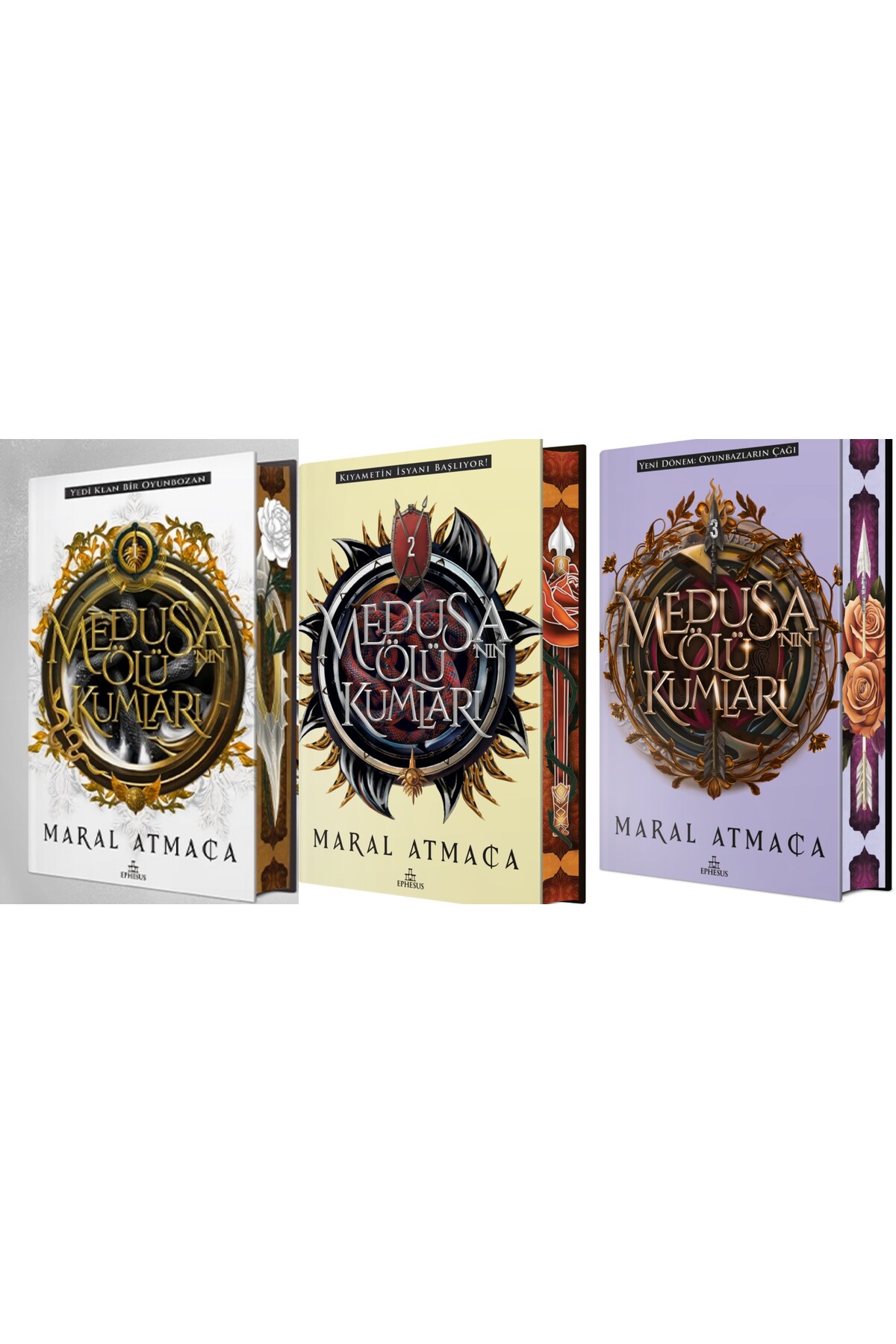 【希少】チャールズ・スポルジョン3冊セット Ephesus Yayınları SET-Medusa'nın Ölü Kumları 3 KİTAP CİLTLİ YAN