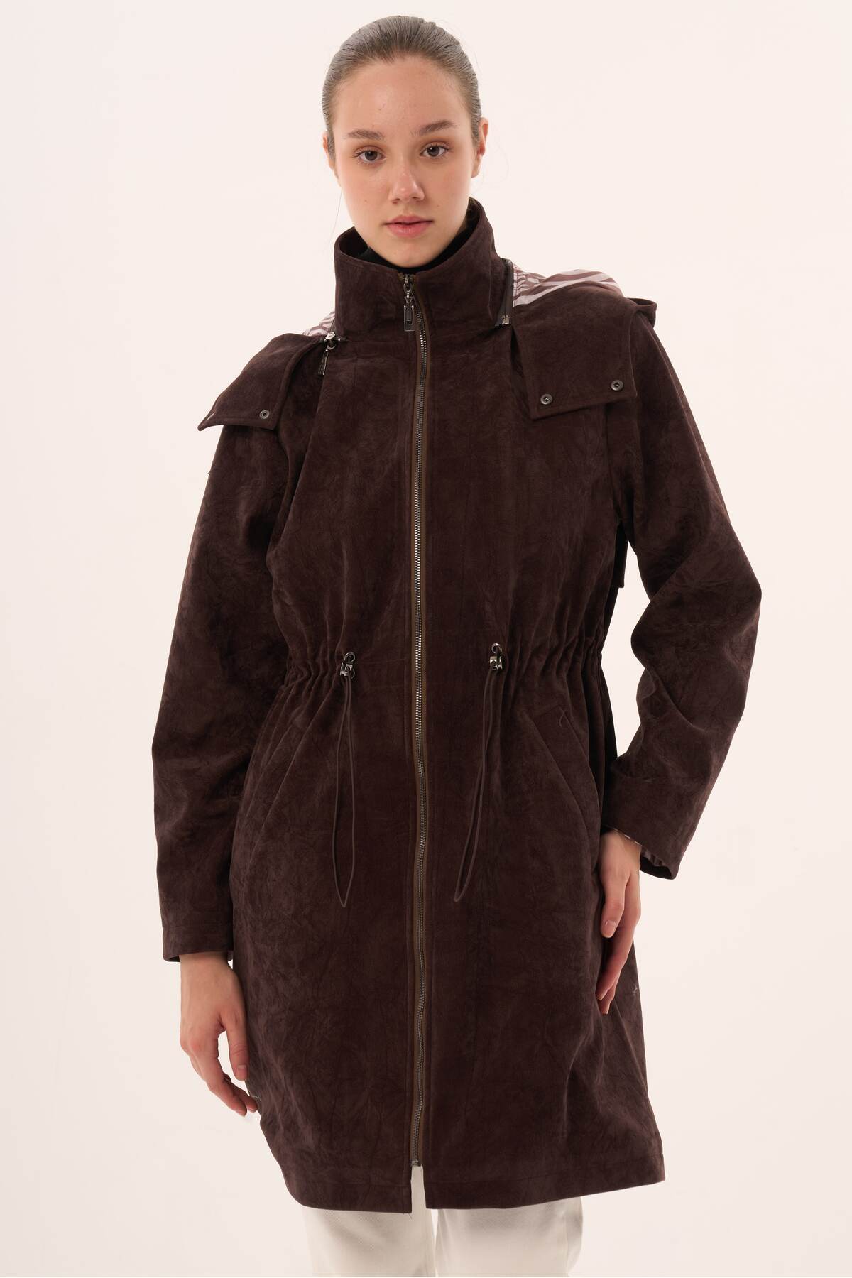 Veger-Lining Overcoat with Zebra Print 4