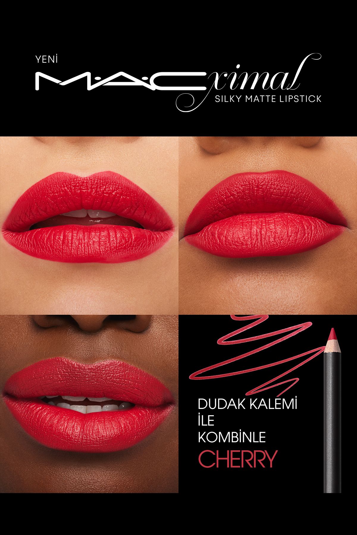 Mac M·A·CXIMAL Silky Matte Lipstick Nemlendirme Etkili Yoğun Renk Sağlayan Ruj - Red Rock-5