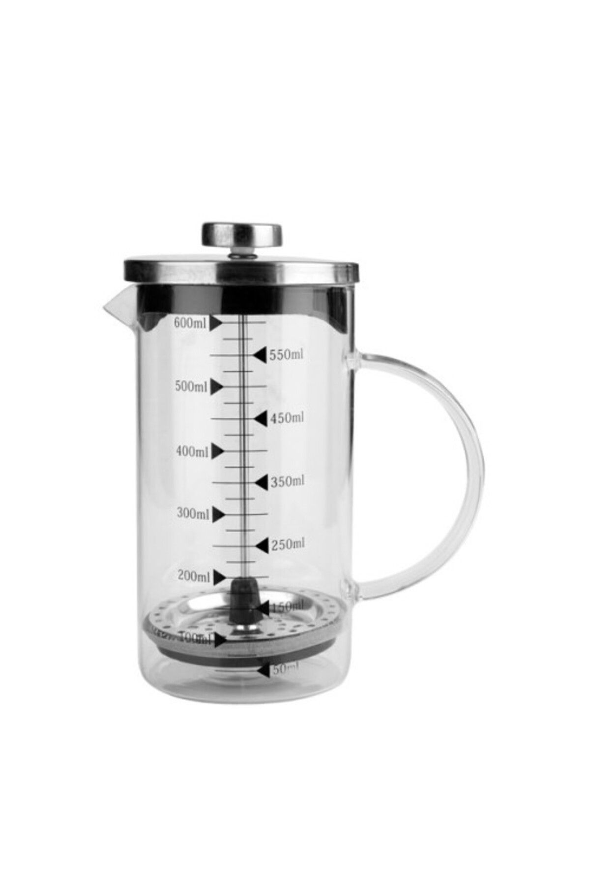 prime pazar 600 ML CAM FRENCH PRESS KAHVE DEMLEME MAKİNESİ