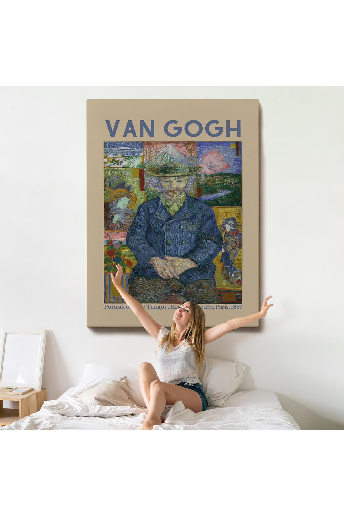 Vincent Van Gogh - Bildnis'İn Babası Tanguy Kanvas Tablo görsel 5