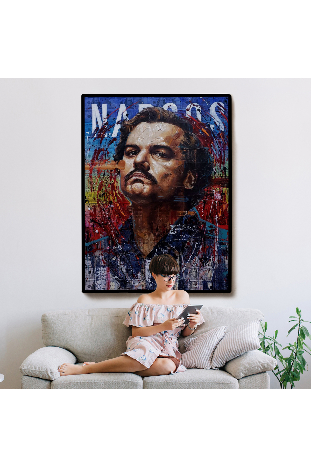 Pablo Escobar Kanvas Tablosu görsel 8