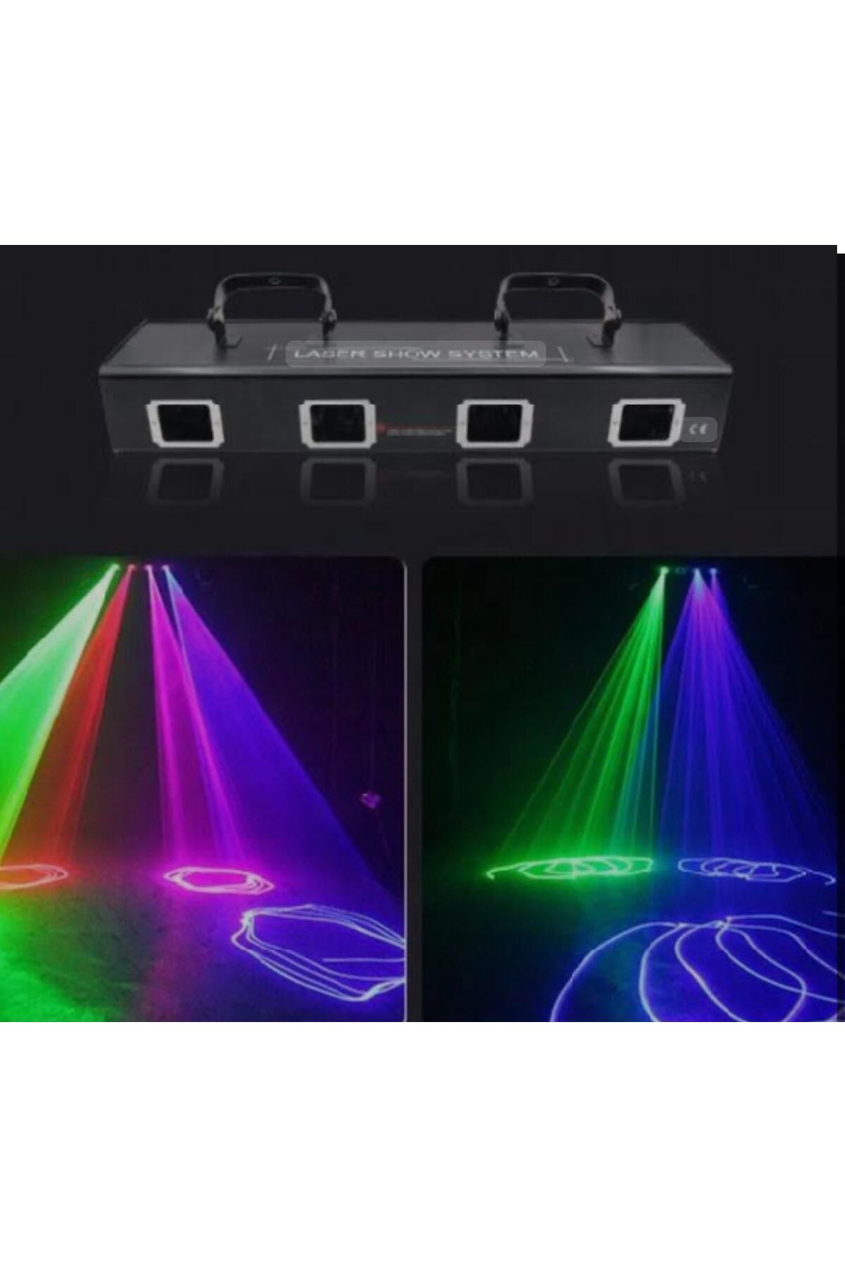 DJ PRO Sl-400 4 Gözlü Full Rgb Renkli 1500mv Efektli Lazer