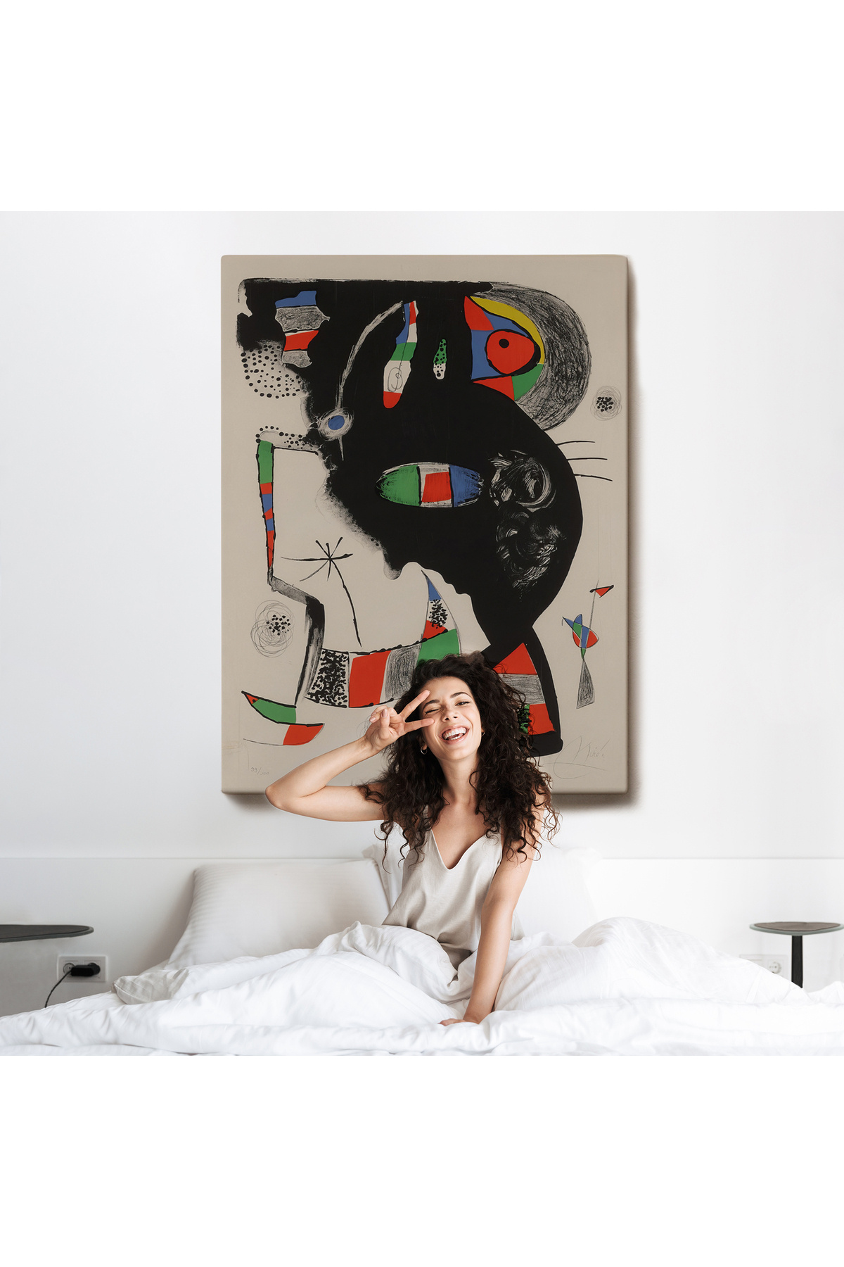 Joan Miro - 42 Rue Blomet Kanvas Tablo görsel 6