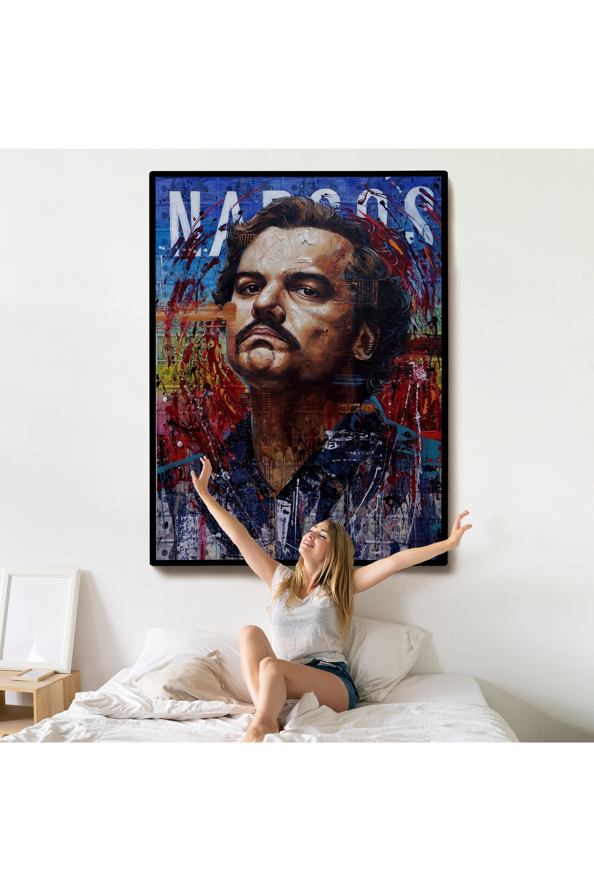 Pablo Escobar Kanvas Tablosu görsel 5