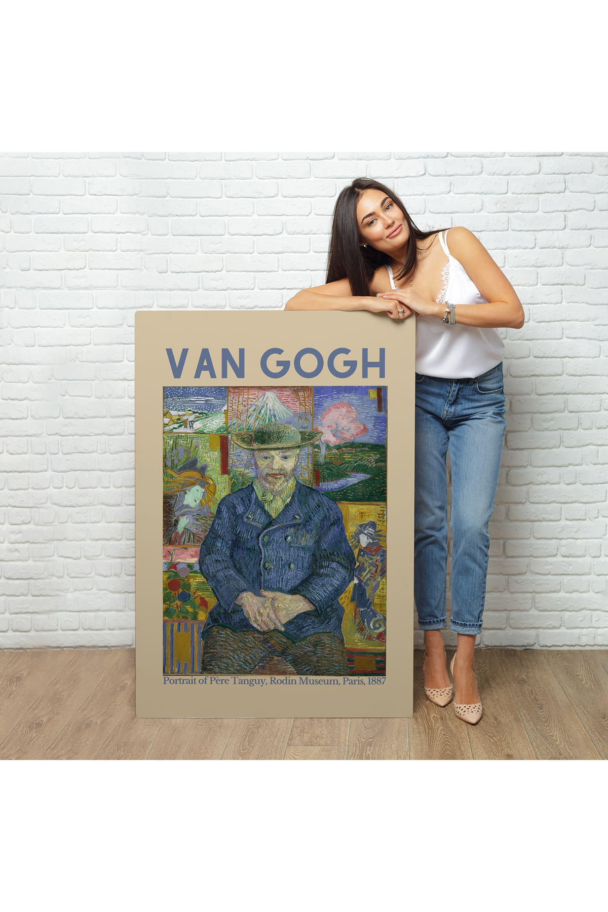 Vincent Van Gogh - Bildnis'İn Babası Tanguy Kanvas Tablo görsel 2