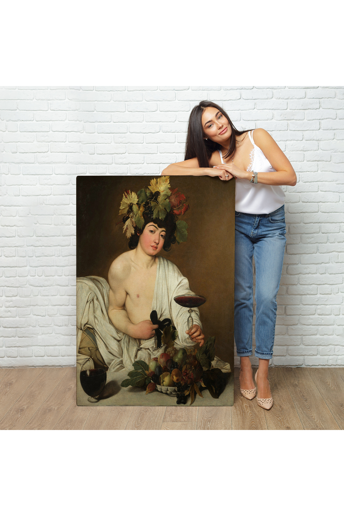 Caravaggio - Bacchus Kanvas Tablo görsel 2