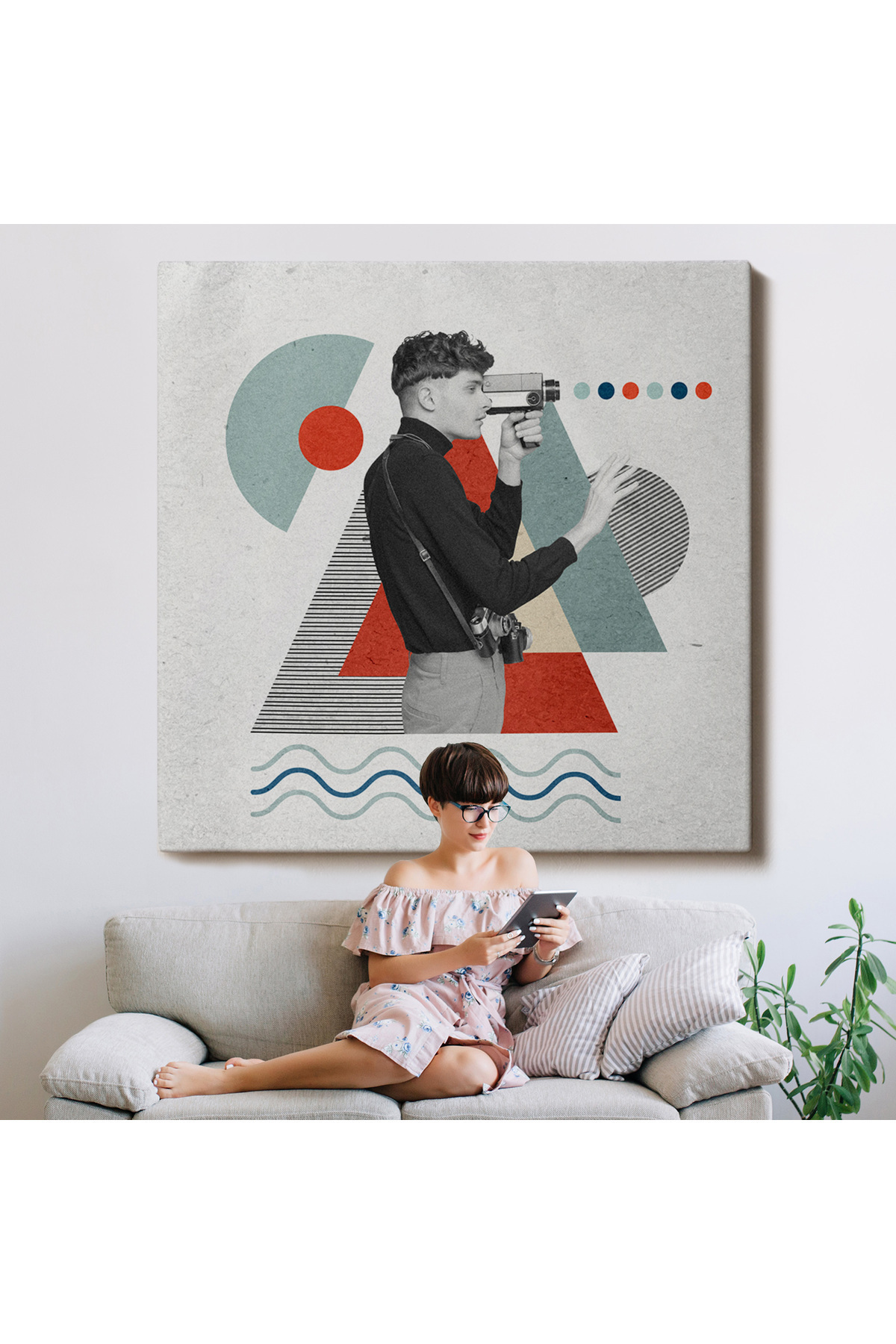 Video Pop Art Kanvas Tablo görsel 8
