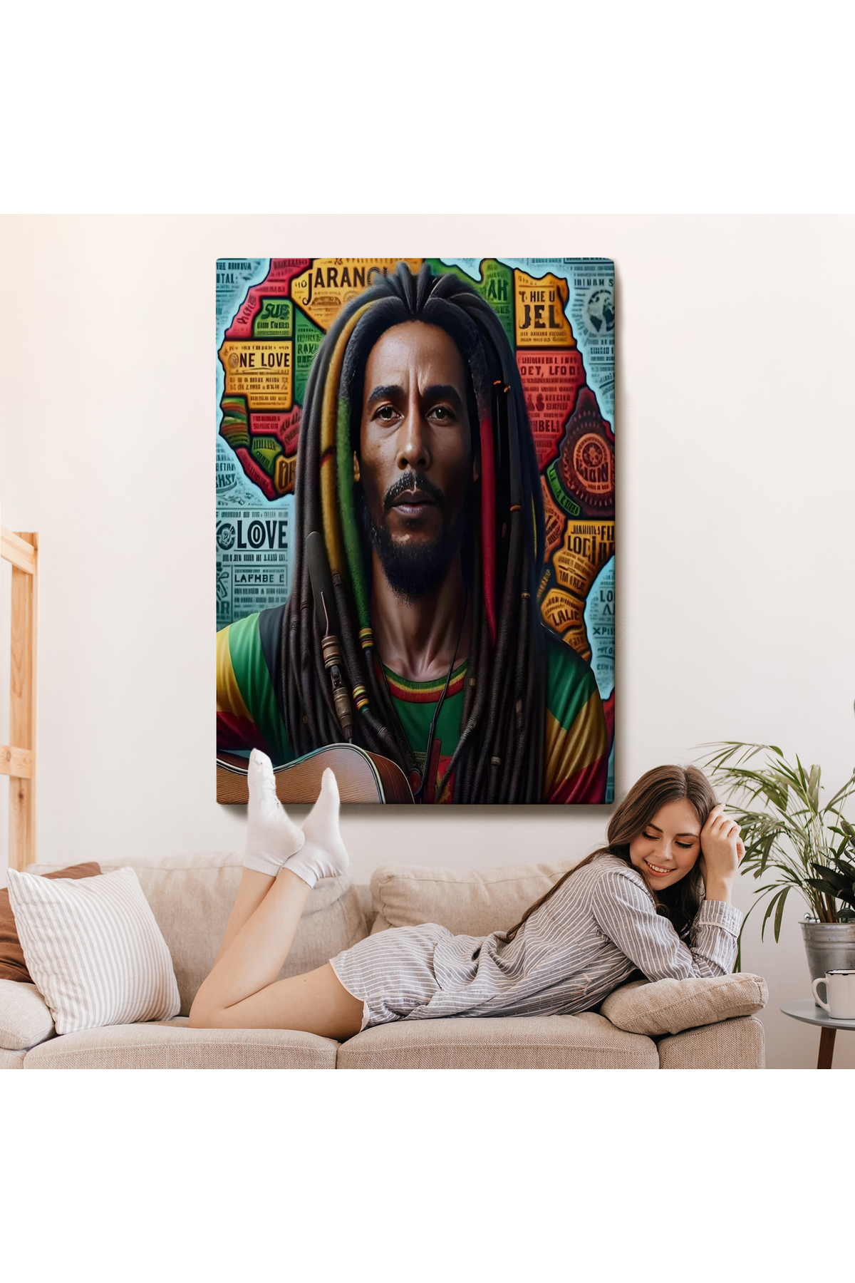Bob Marley Kanvas Tablosu görsel 7