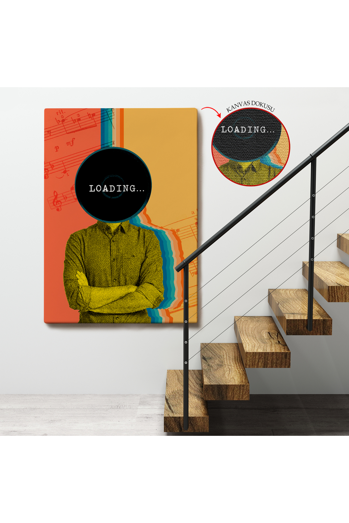 Pop Art Loading Kanvas Tablo görsel 4