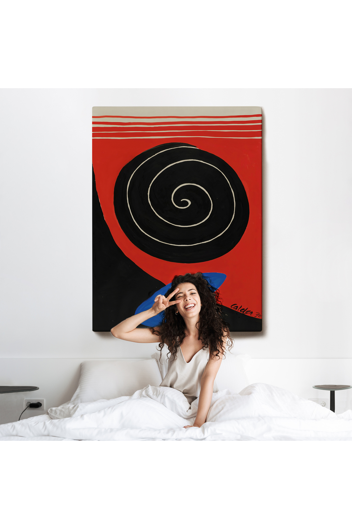 Alexander Calder - Büyük Kaya Tablosu - Big Boulder Kanvas Tablo görsel 6