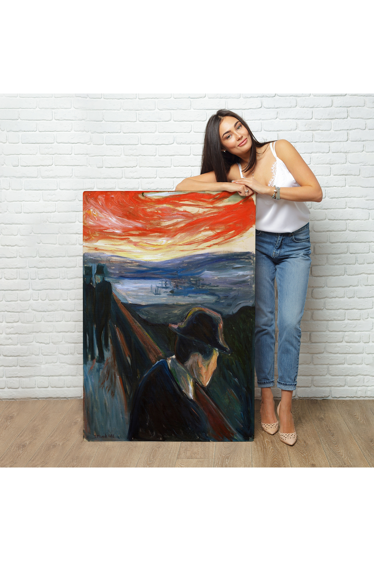 Edvard Munch - Çaresizlik Kanvas Tablosu görsel 2
