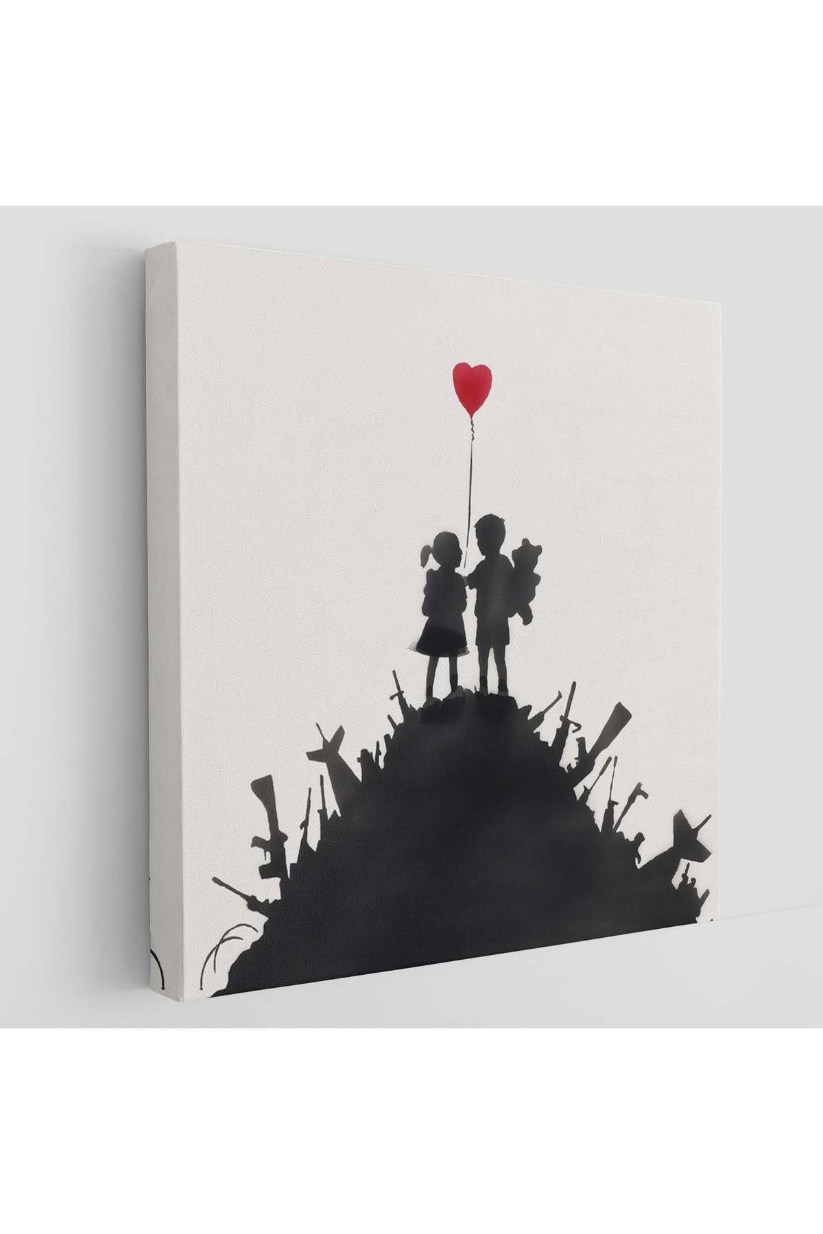 Bansky Kids On Guns - Silahlı Çocuklar Kanvas Tablosu