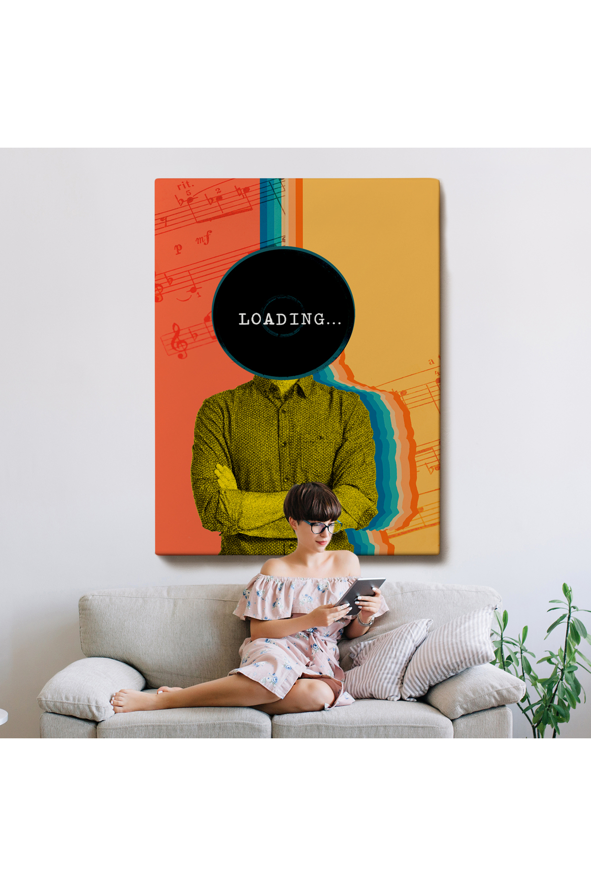 Pop Art Loading Kanvas Tablo görsel 8