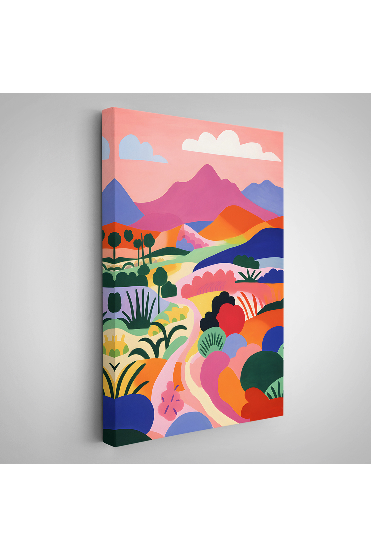Pastel Minimalist Manzara Kanvas Tablo