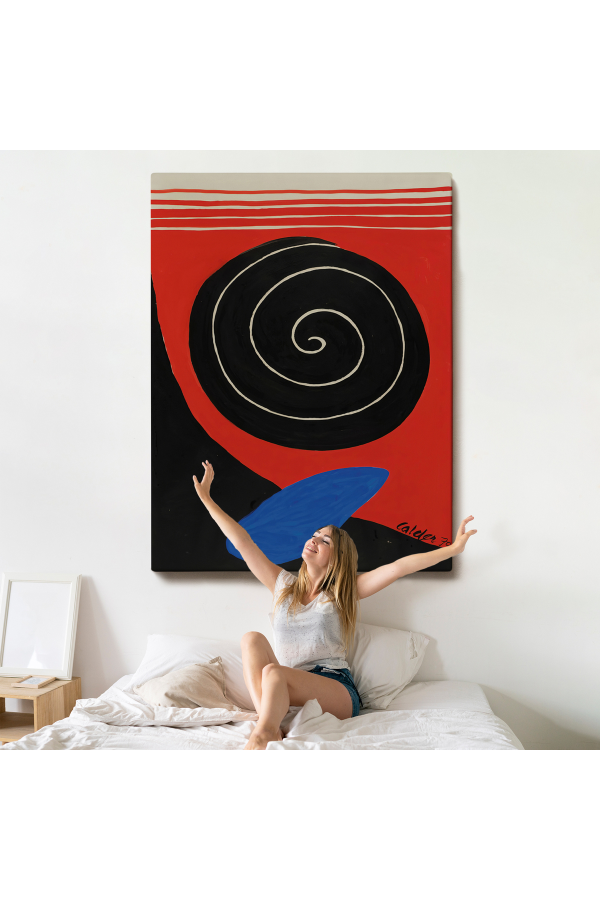 Alexander Calder - Büyük Kaya Tablosu - Big Boulder Kanvas Tablo görsel 5