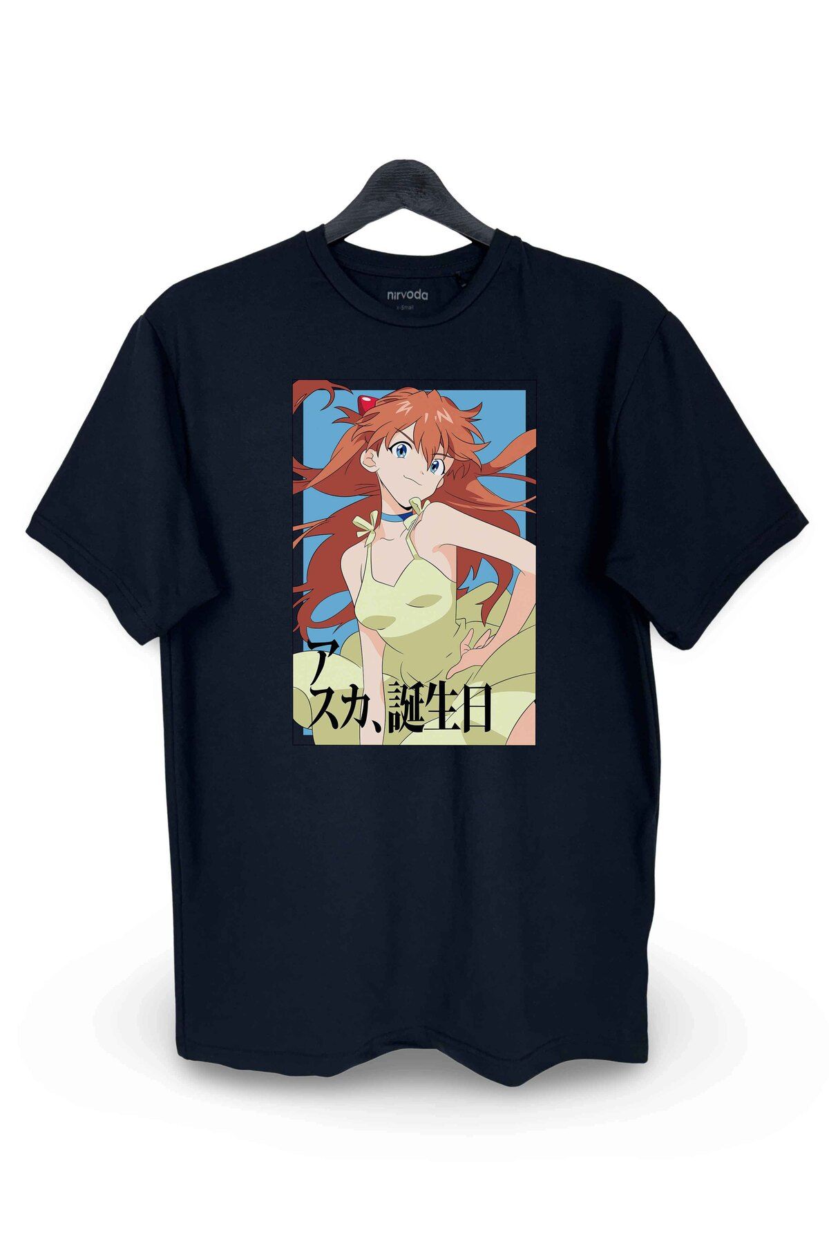 nirvoda-Evangelion Asuka Langley Printed Unisex T-Shirt - Crew Neck, Loose Fit Anime Manga 1