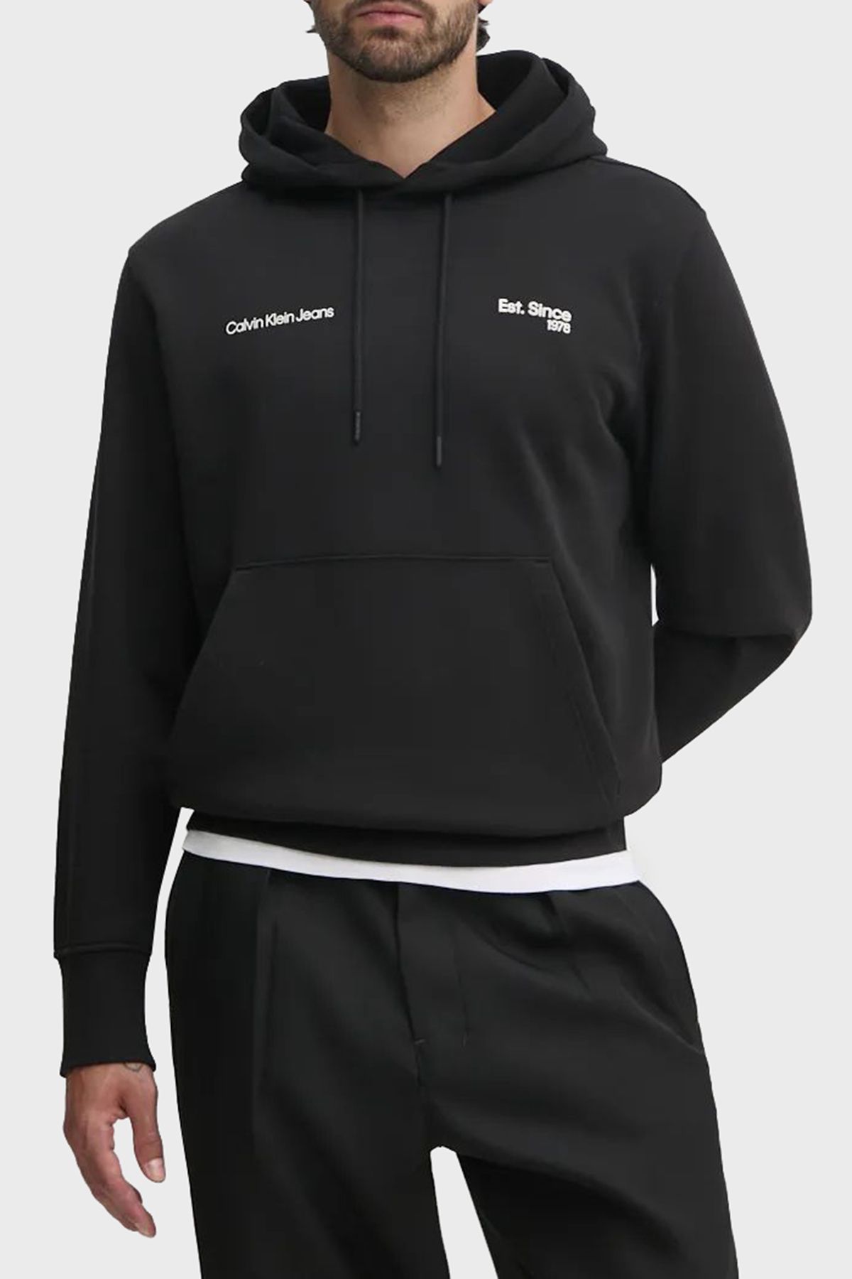 کاپشن چاپ شده با روکش معمولی J30J326923BEH SWEAT مردانه J30J326923 BEH Calvin Klein
