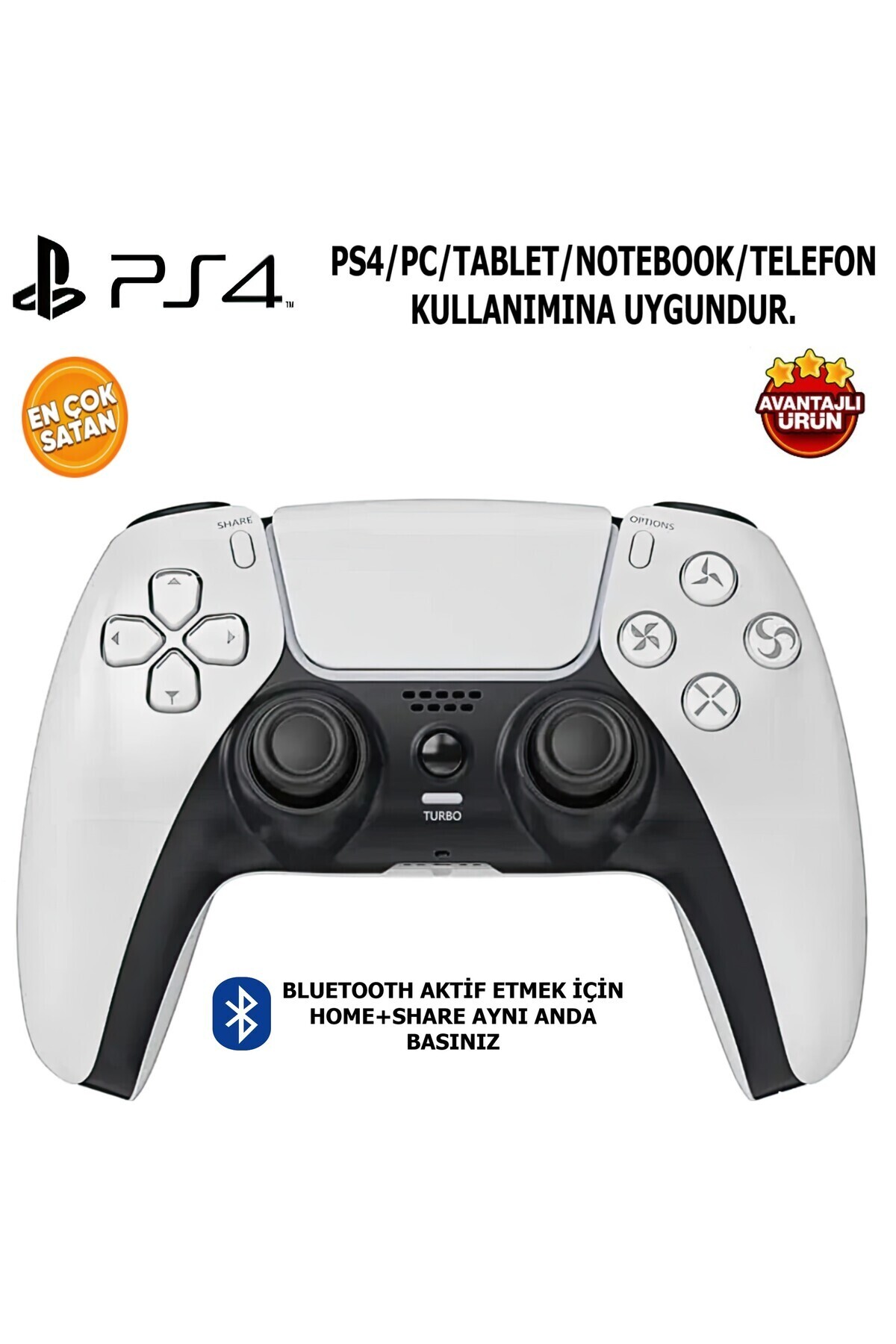 TMAX Ps5/ps4/pc/tablet/bilgisayar/telefona Bağlanabilir Uyumlu Kol (2024 YENİ MODEL)