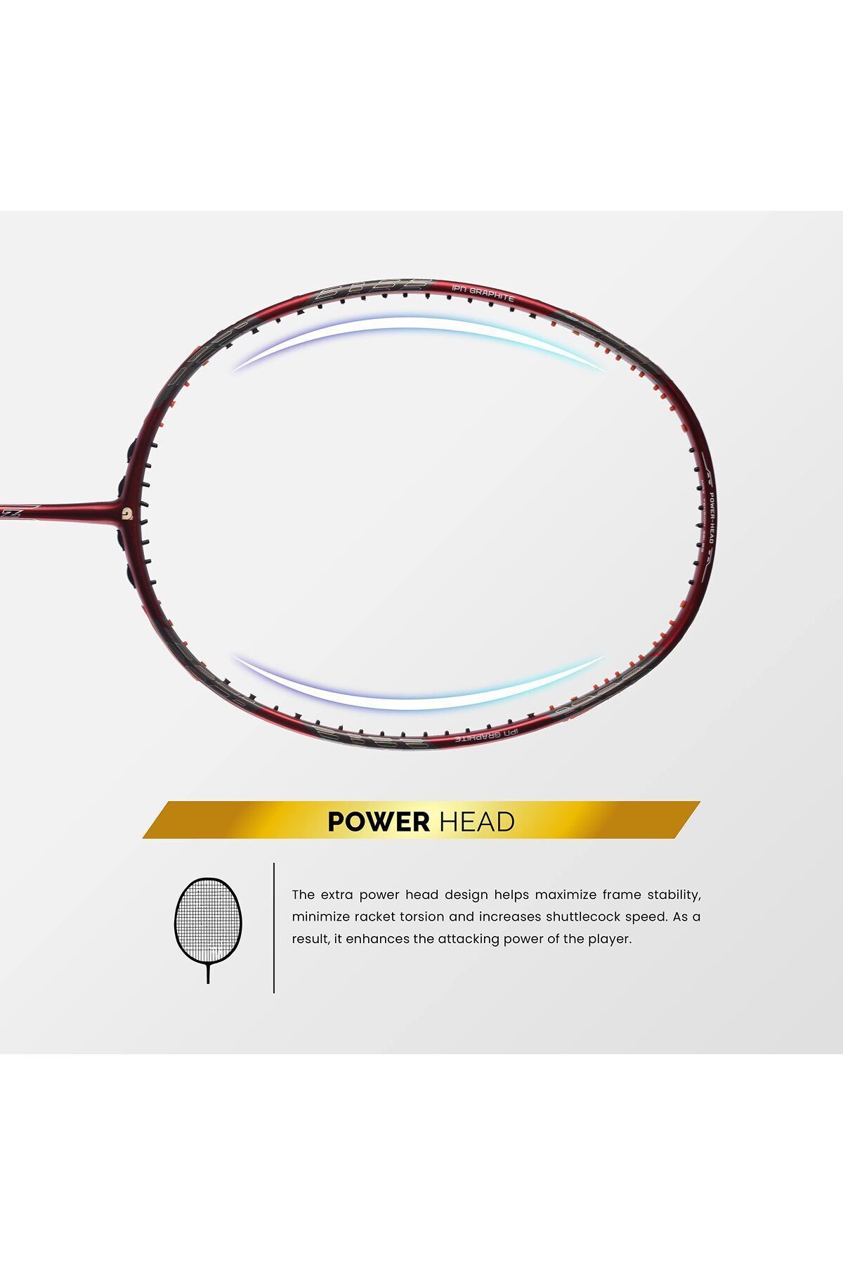 Apacs-Z-ziggler Badminton Racket | Red | Graphite | 87g | Max String Tension: 38lbs 4