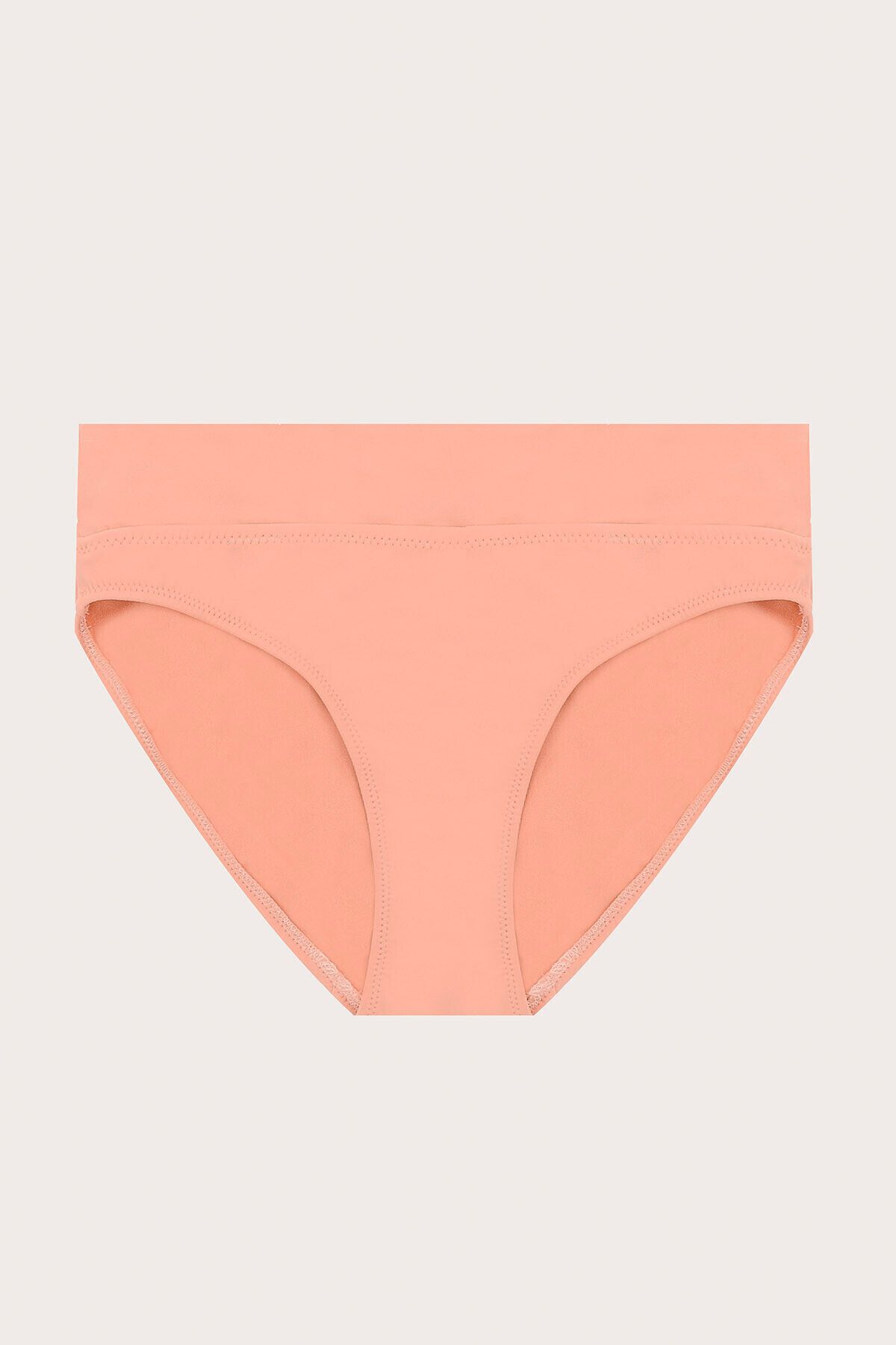 LOYA-Salmon High Waist Single Bottom Bikini 1