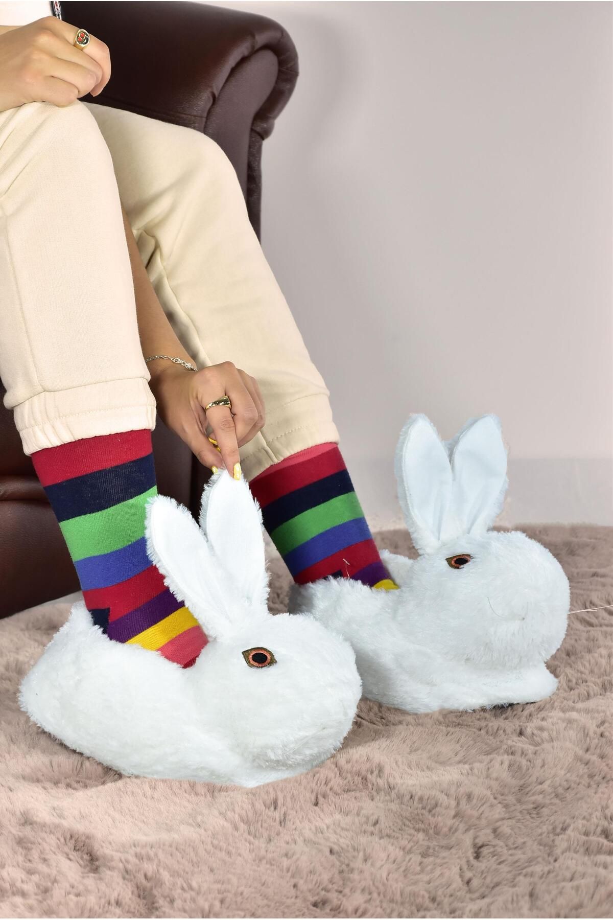 MODAONN-Plush Home Sleeve with Rabbit Figure Unisex 1