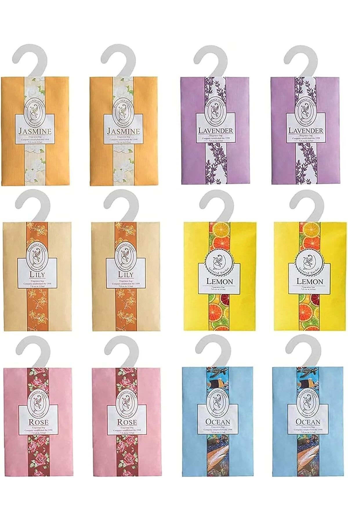Arabest-Natural Scented Sachets Bags,Wardrobe Fresheners for Drawers,Closets(Six Kinds,12 Pcs) 1