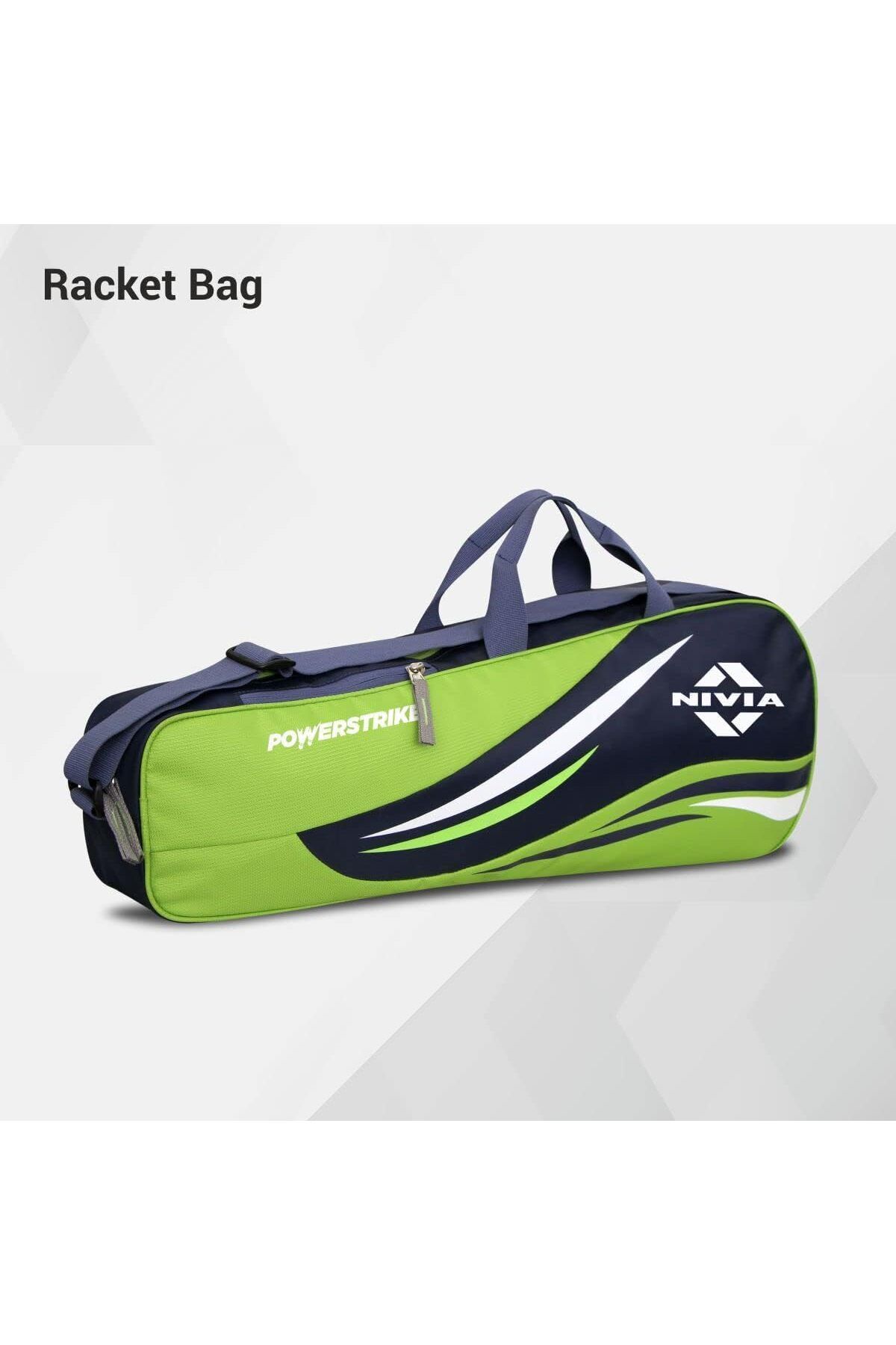 Nivia-Racket Bag | Green | Standard Size | Water Resistant | 5 Racket Capacity 2