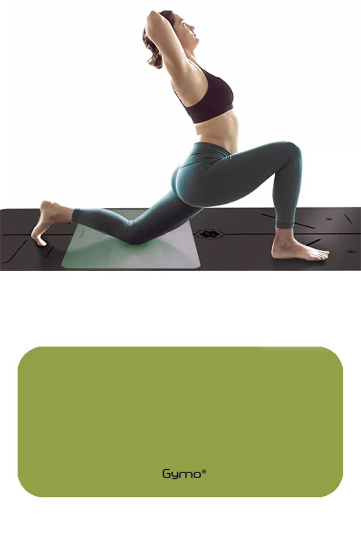 زیرانداز پیلاتس سبز اکولوژیکی 6 میلی متر TPE یوگا Mat Pilates Cushion Gymo