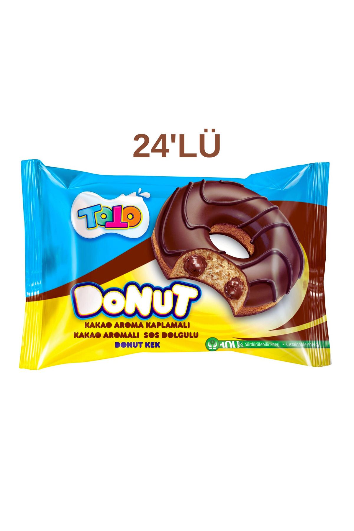 AKSU TOTO DONUT KEK ÇİKOLATALI 40 GR 24 ADET