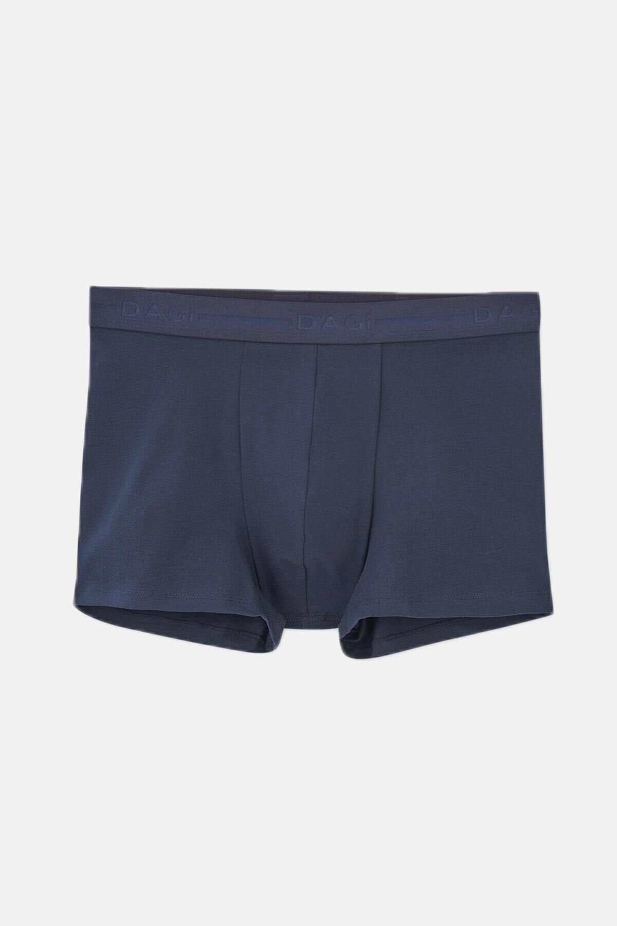 Dagi-Navy Blue 5210 3-Piece Plain Cotton Boxers 2