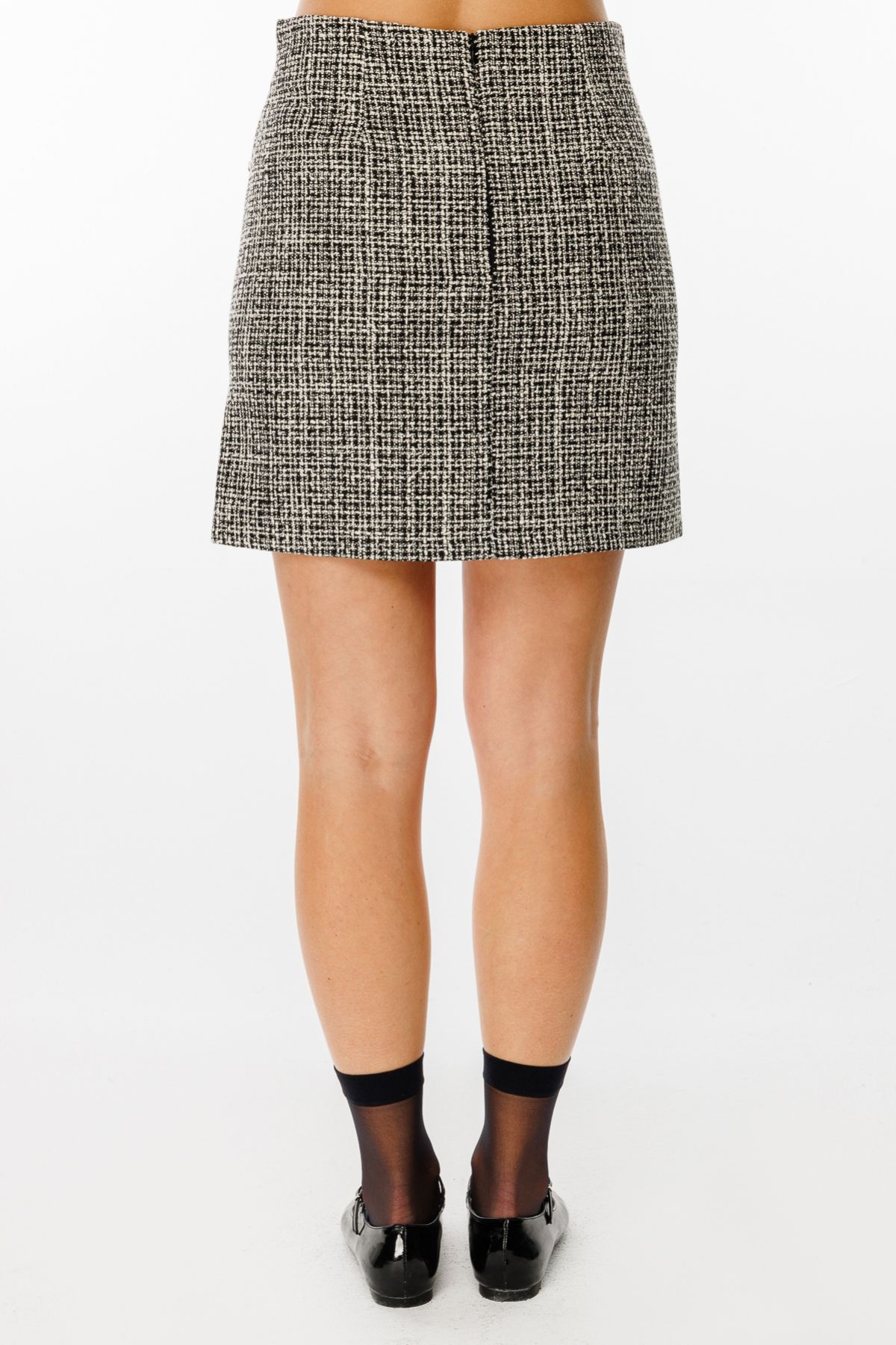 Ekol-Chanel Pearl Buttoned Mini Skirt 5