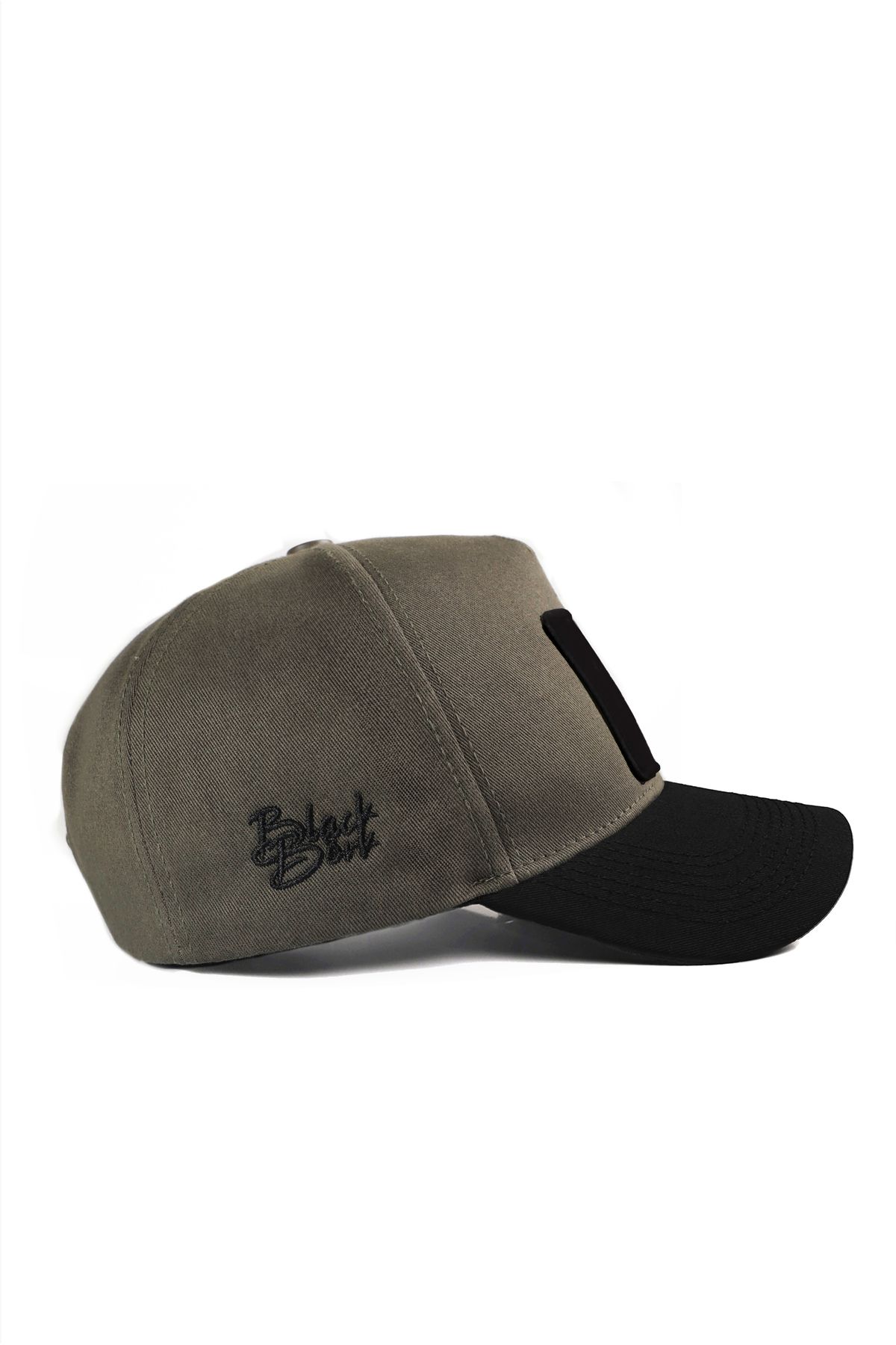 BlackBörk-V1 Baseball Unisex Khaki-Black Brim Hat - with 1 Code Logo 2