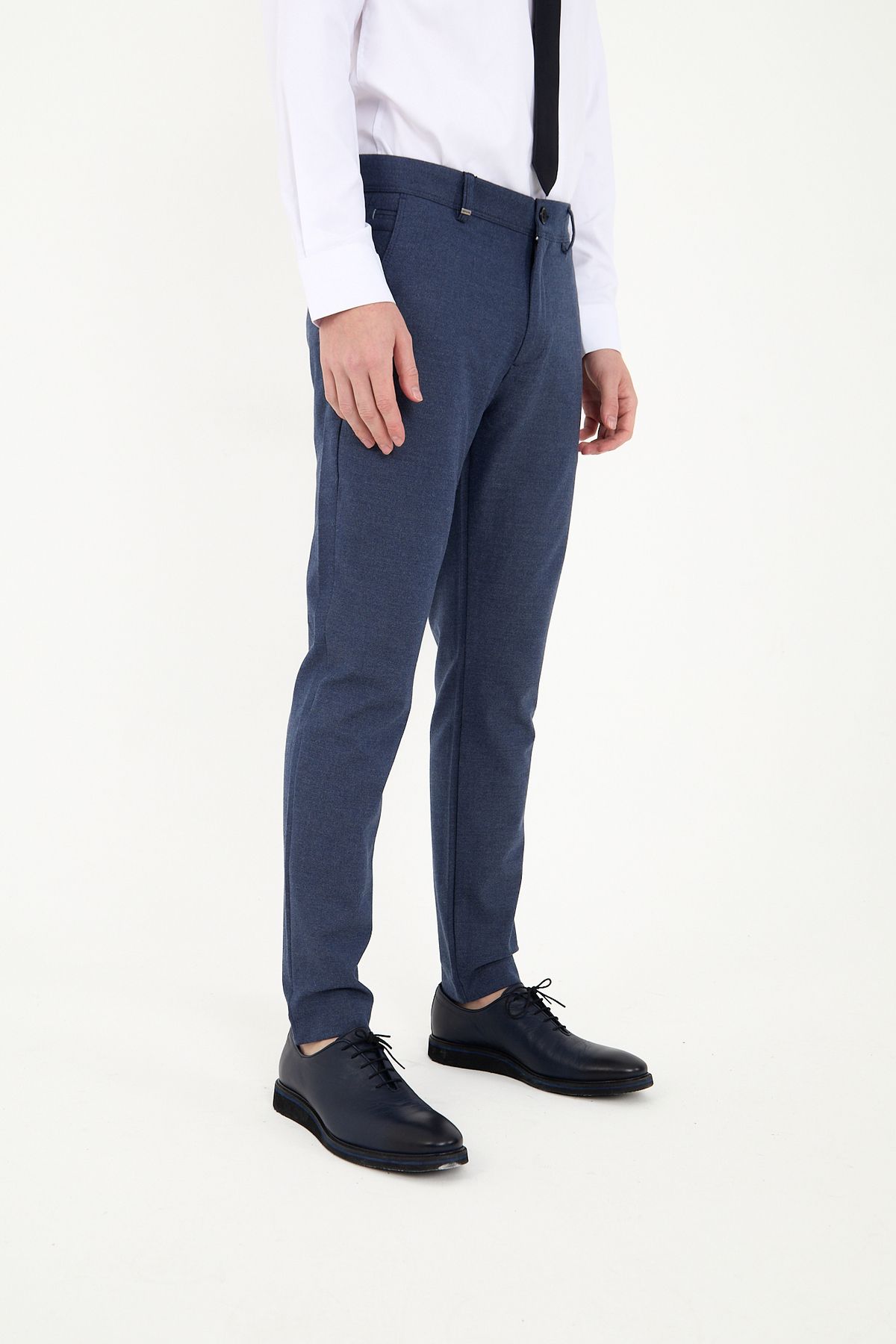 ACTUAL-Indigo Men's Slim Fit Trousers - 1405 2