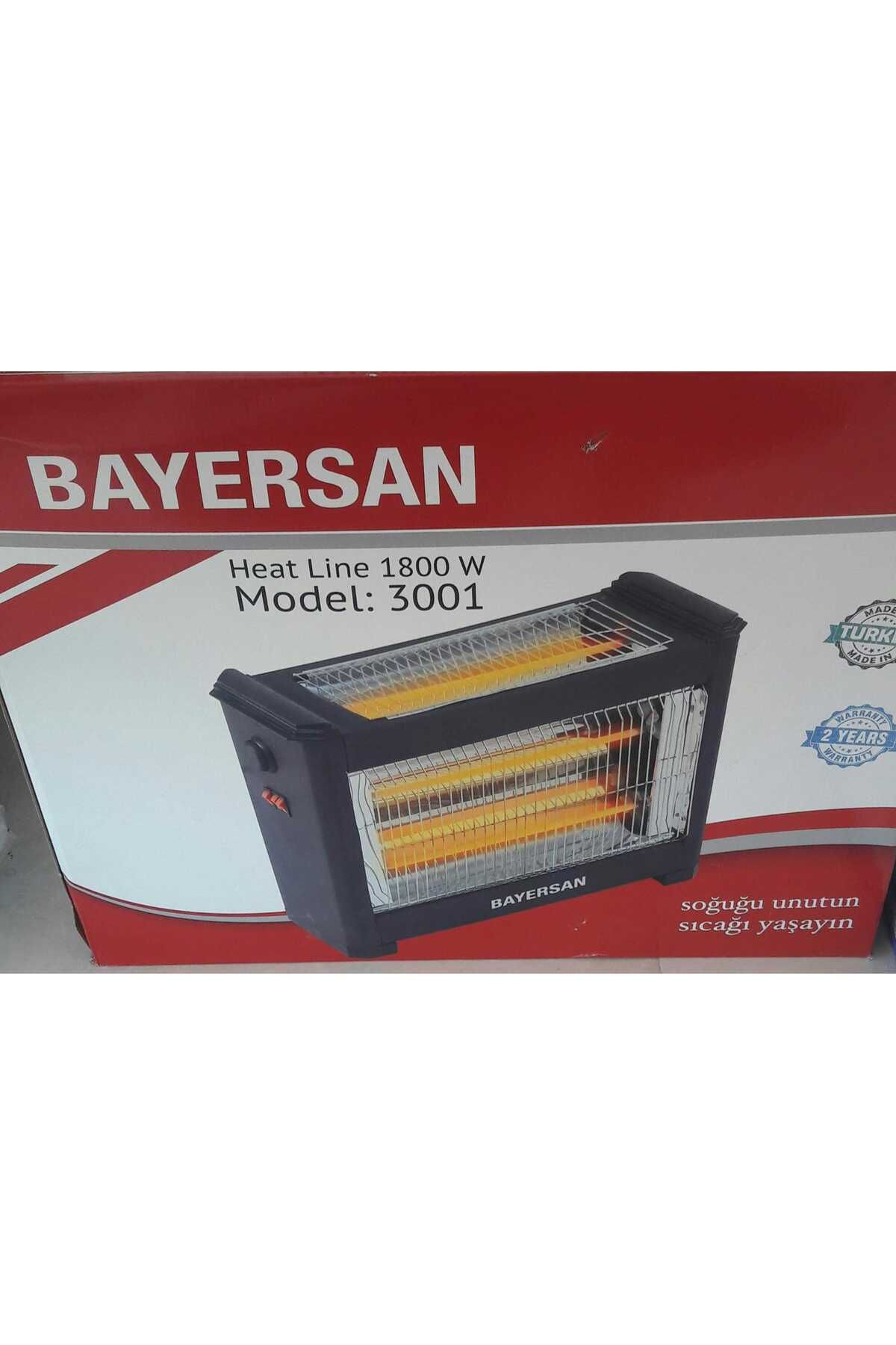 BAYERSAN 3001  Şömine Tipi Elektrikli Isıtıcı Soba 1800 W