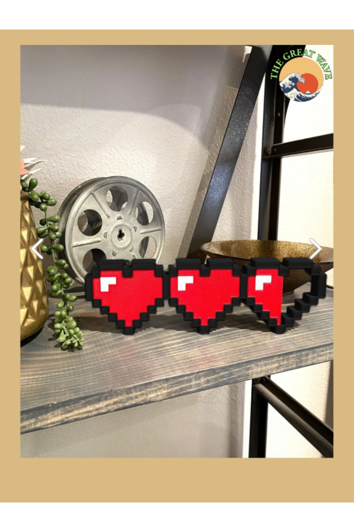 The Great Wave Minecraft & the Legend of Zelda Health Bar / Can