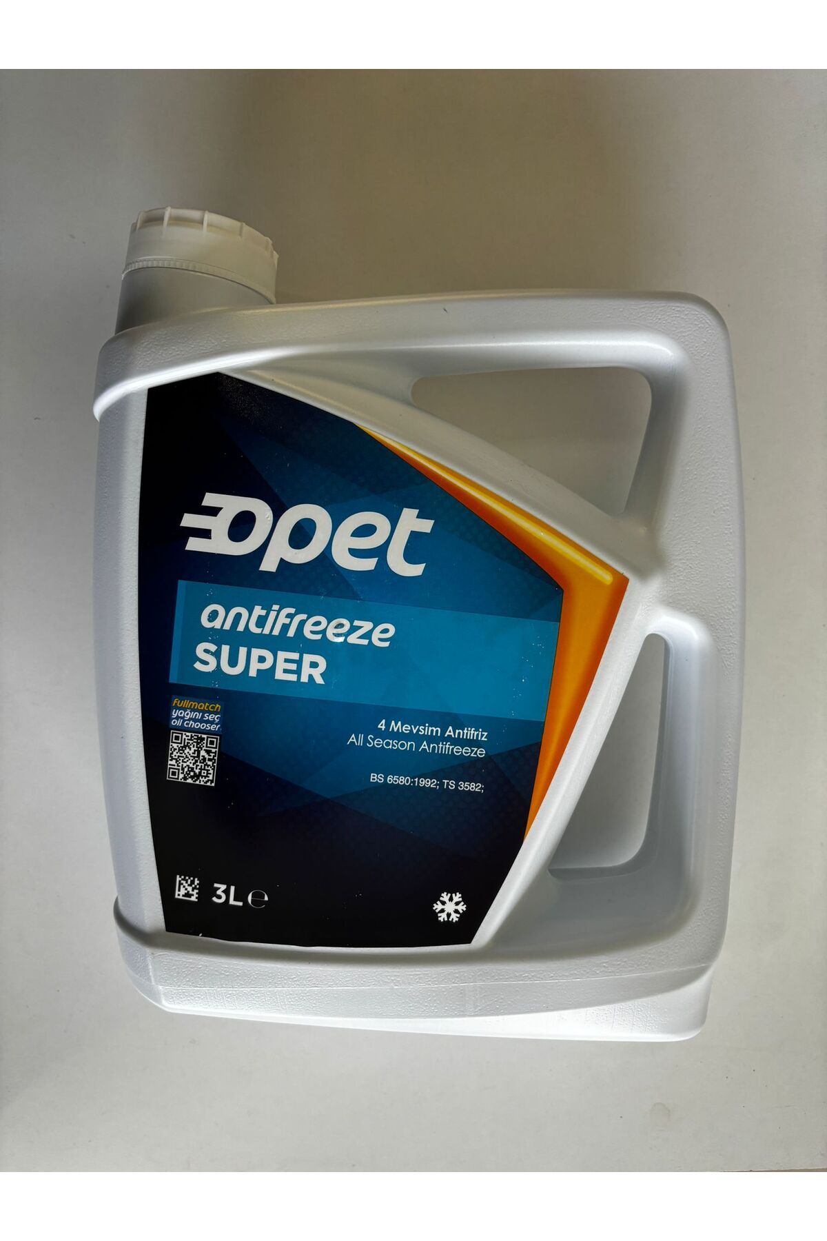 opet Süper Antifreeze Dört Mevsim Mavi Antriz 3 Litre Üretim Yılı 2024 Eylül