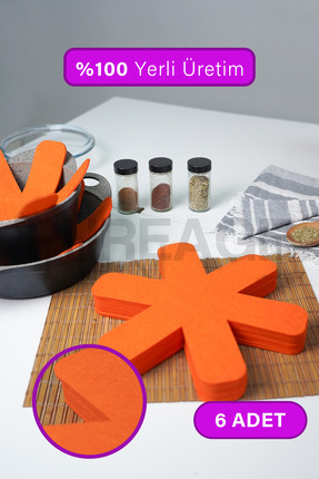 pure age Kalın Tava Tencere Ve Borcam Koruyucu Çizdirmez Keçe 6'lı Set