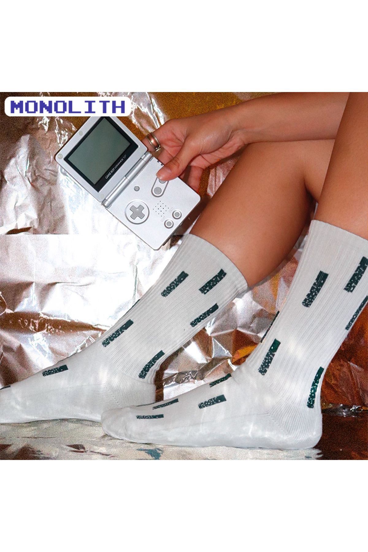 MONSIEUR CHAUSSETTE UNISEX ORGANİK PAMUKLU AYAK TABANI ÇİFT KAT HAVLU İÇEREN MONOLITH ÇORAP görsel 3