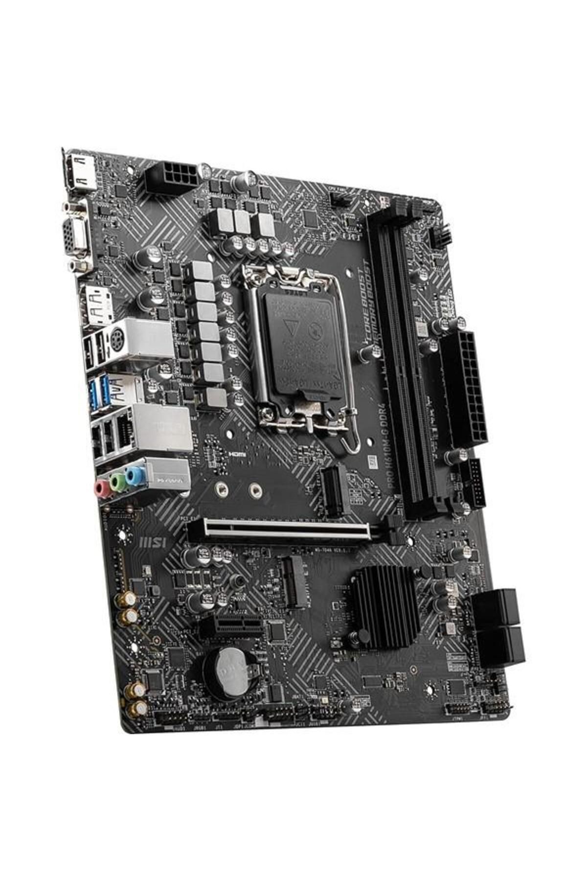 MSI-Pro H610M-G Ddr4 M2 Pcie Nvme HDMI 16X V4.0 1700P Matx - Pcie Card 16X 3