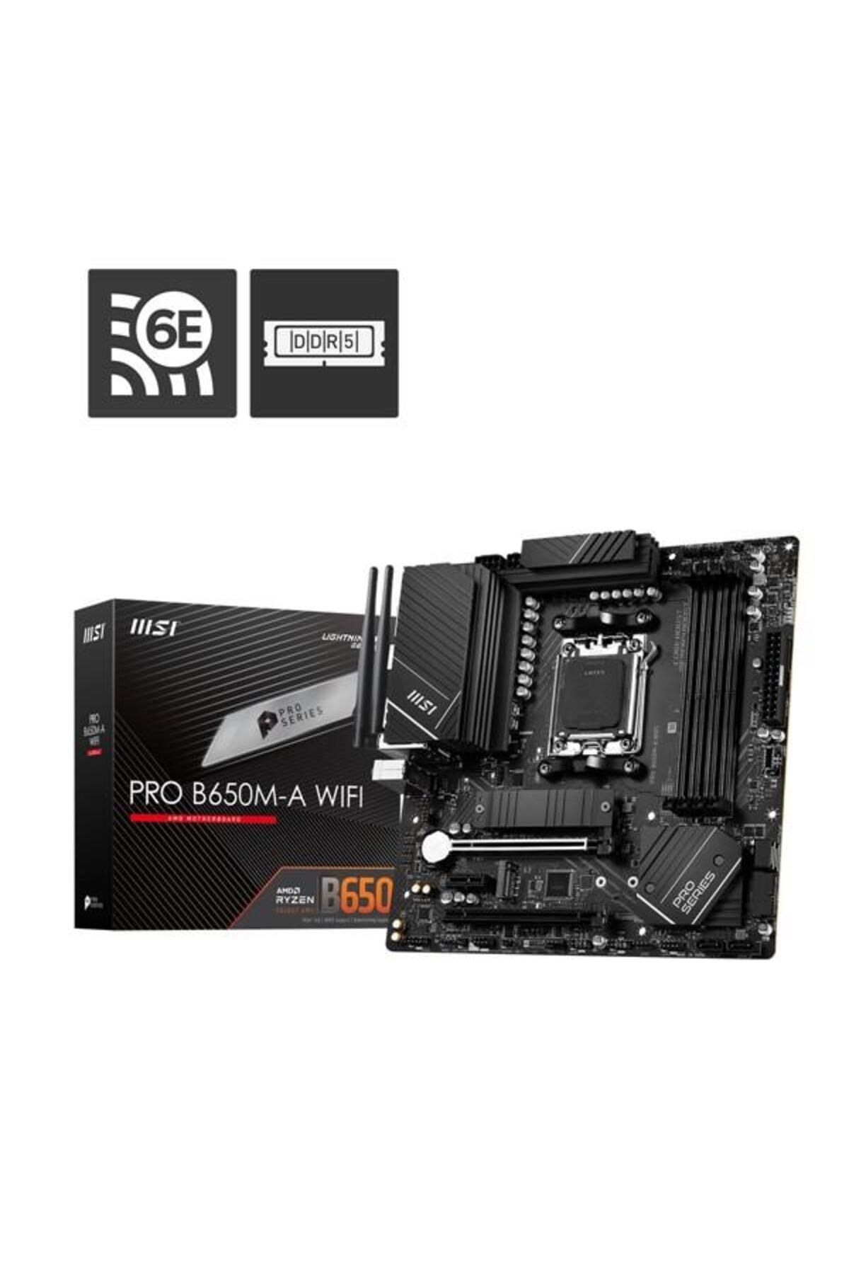 MSI-Pro B650M-A Wifi-6E Ddr5 Hdmi-Dp Pcie 4.0 Am5 Matx 7