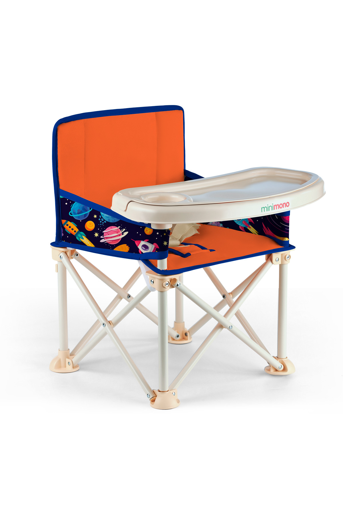 Minimono Plus 0-4 Yaş Portatif Katlanır Yükseltici Mama Sandalyesi Bebek Çocuk Kamp Sandalyesi fotoğrafı 7 (önizleme)