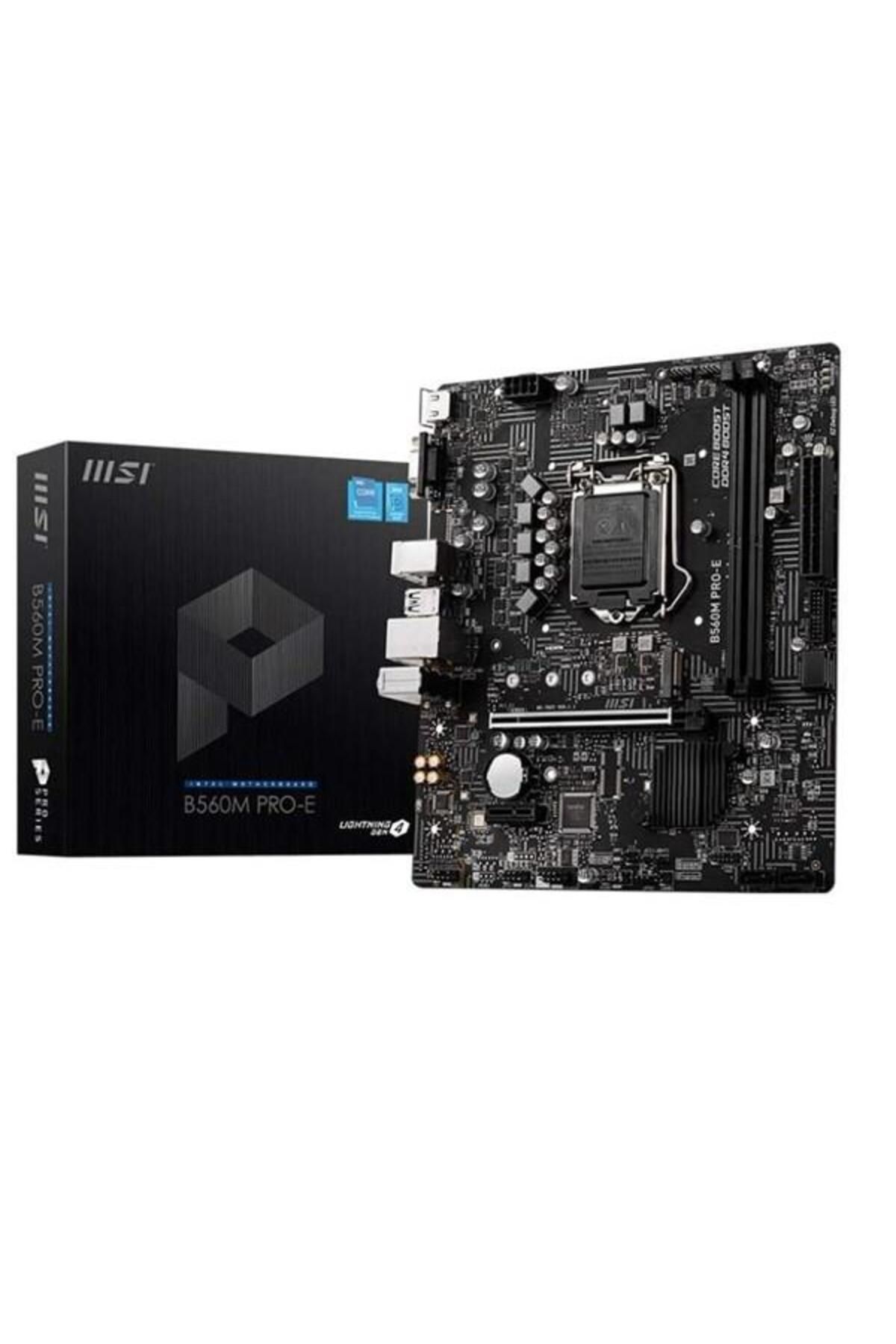 MSI B560M PRO-E DDR4 M2 PCIe NVME HDMI PCIe 16X v4.0 1200p v2 mATX
