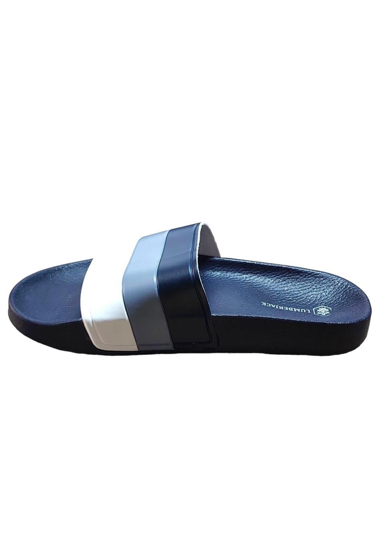 lumberjack-Wendell Jr 2fx Anatomical Navy Blue Unisex Beach Slippers 7