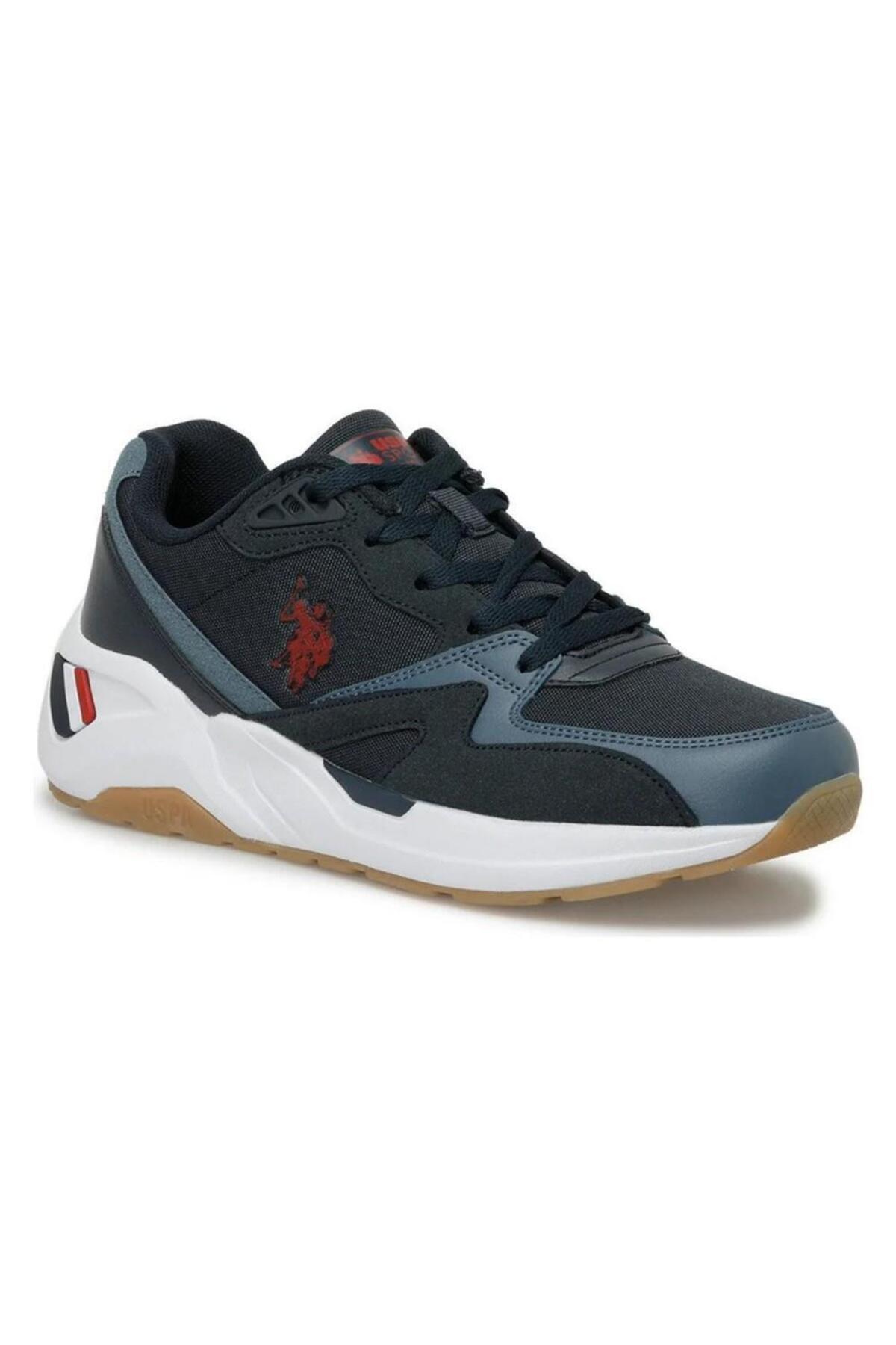 یو اس پولو کفش ورزشی آناتومیک راحتی U.S.POLO ASSN HUSKY 4FX NAVY RED BLUE